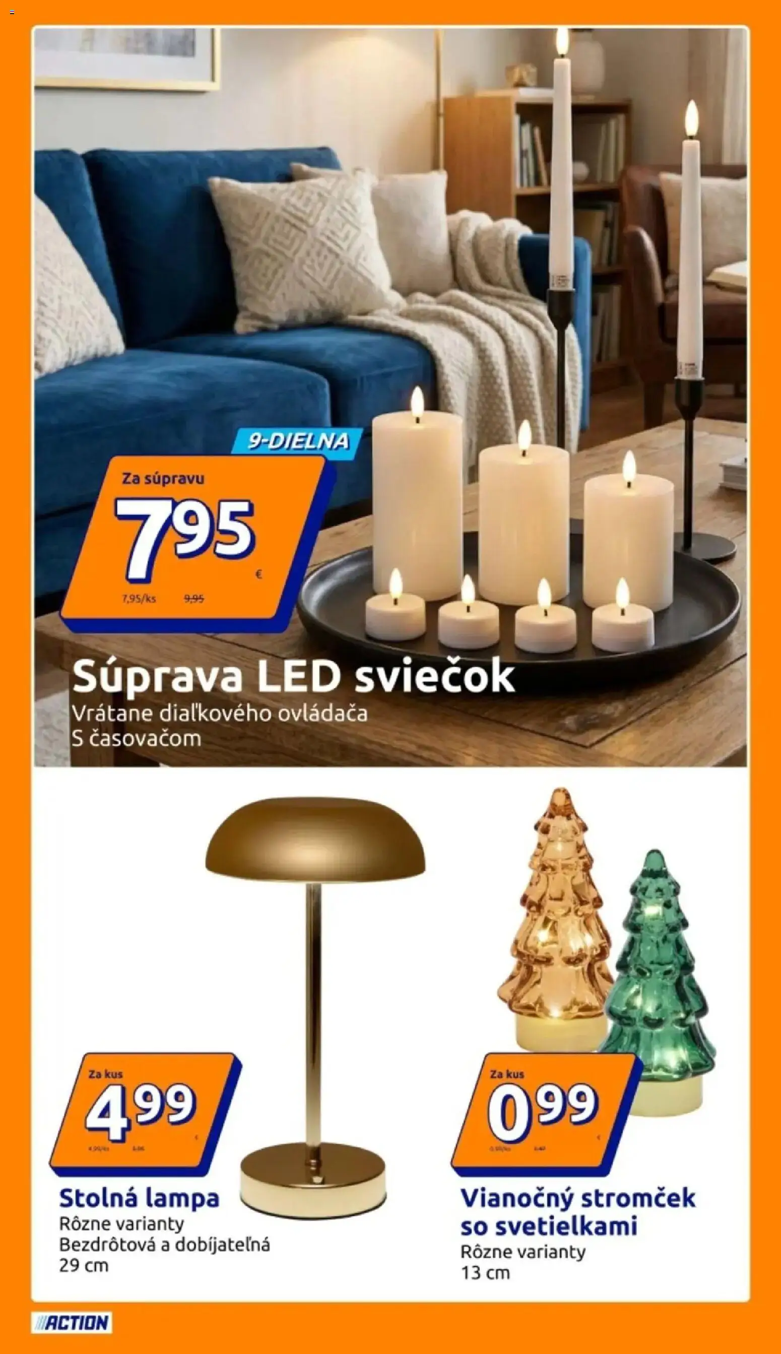 Náhľad Action letáku platného od 21.10.2026 - Lampa, Vianočný stromček, Led, Stolná lampa