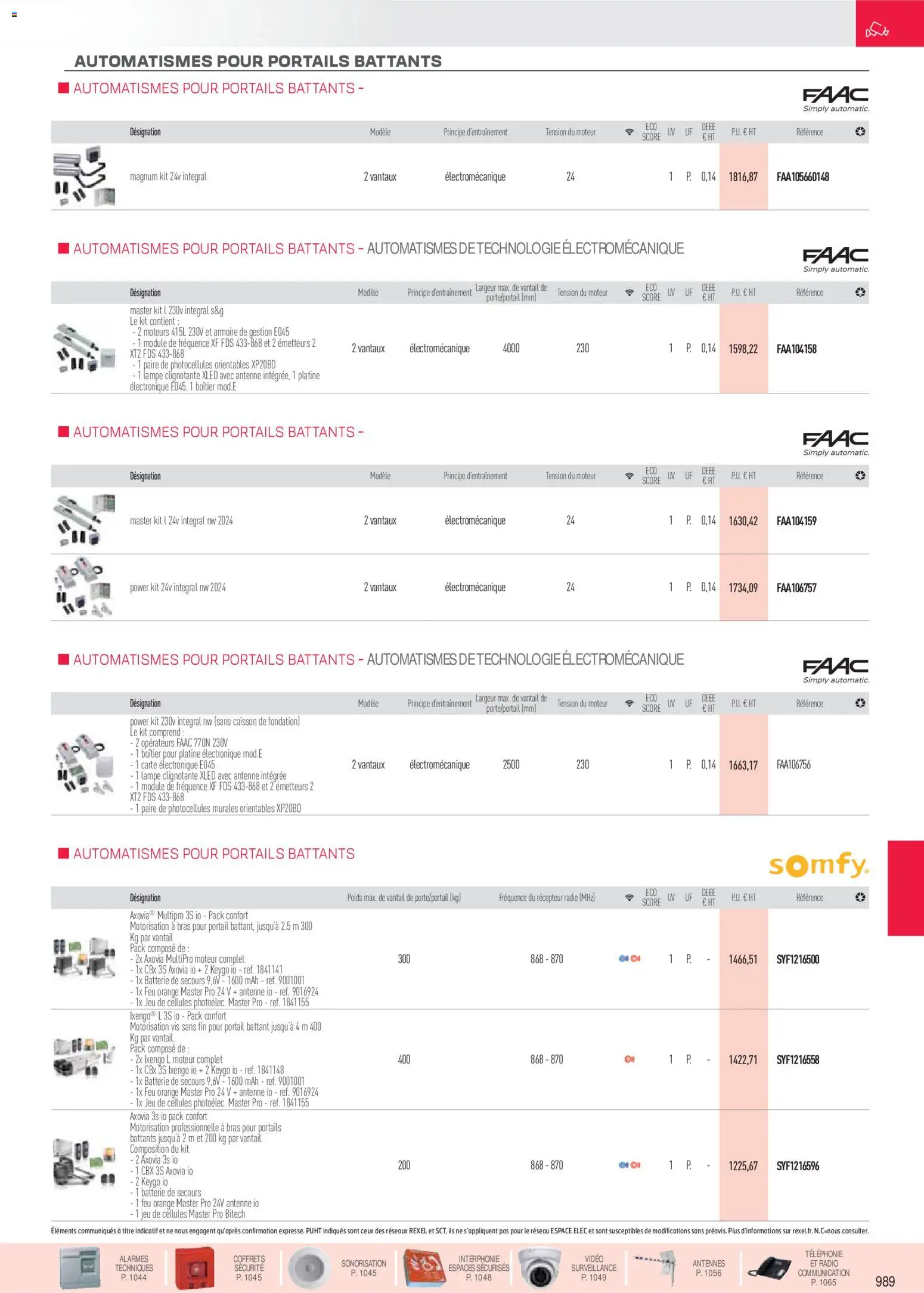 Prévisualisation de Brochure sécurité, communication du magasin Rexel formulaire valide 18/11/2025 - Orange, Portail, Armoire, Batterie, Lampe, Magnum, Poids, Batterie de secours