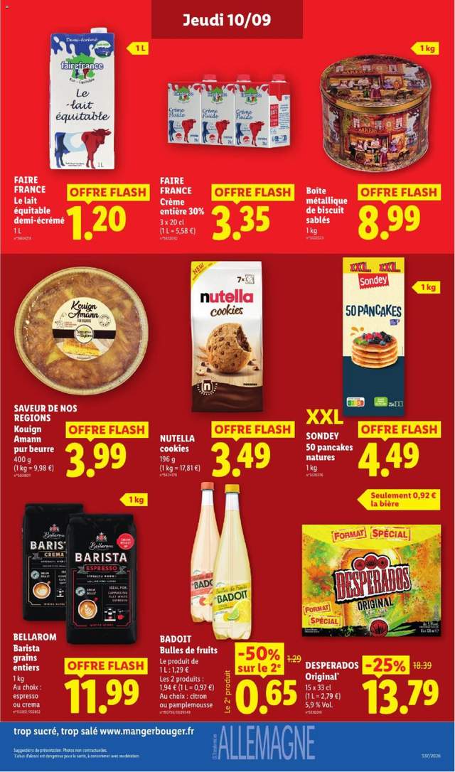 Nouveau catalogue Lidl à partir du 10/09