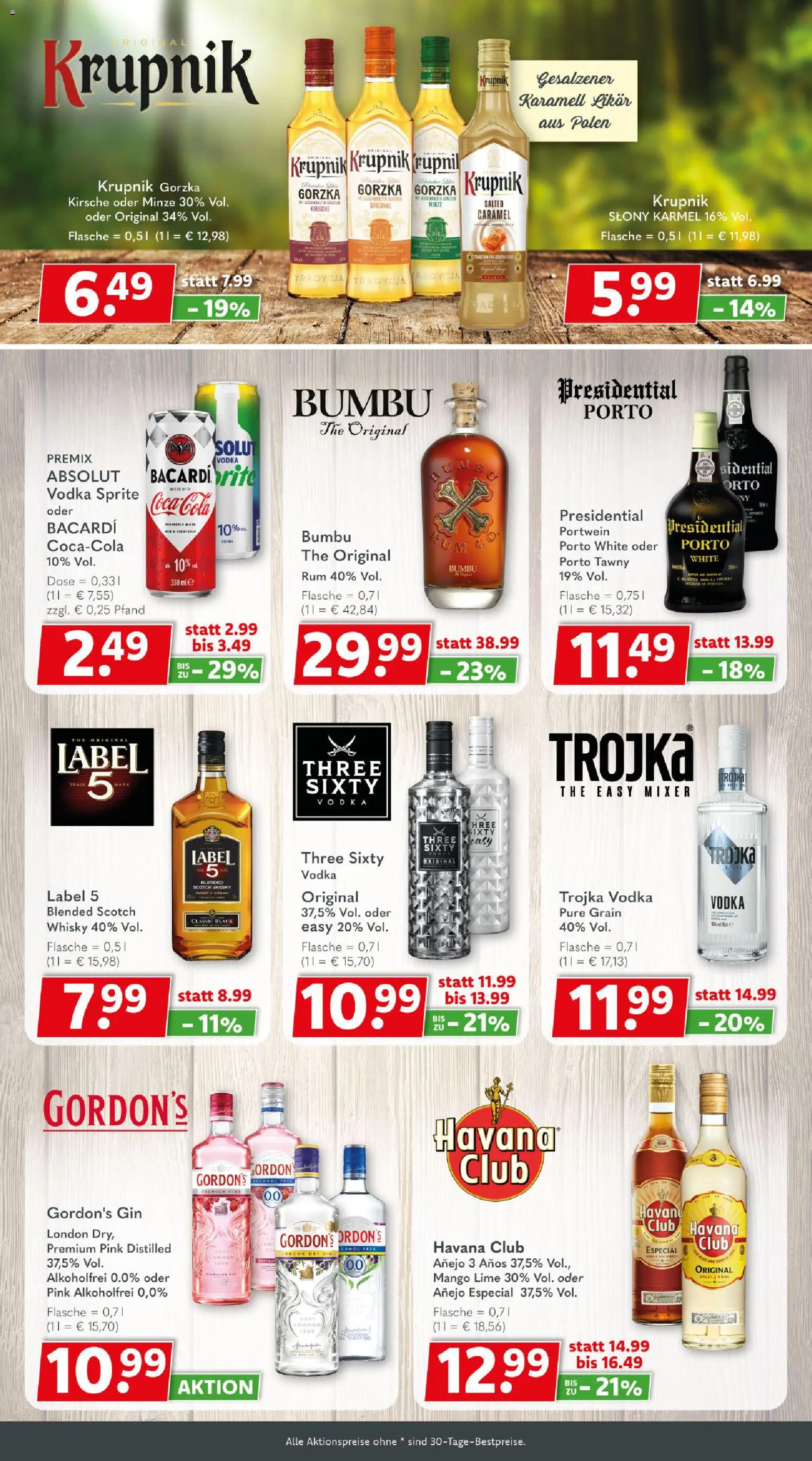 Vorschau von dem Prospekt des Geschäftes Getränkeland, gültig ab dem 12.10.2026 - Mango, Whisky, Mixer, Havana club, Vodka, Rum, Sprite, Gordon's gin