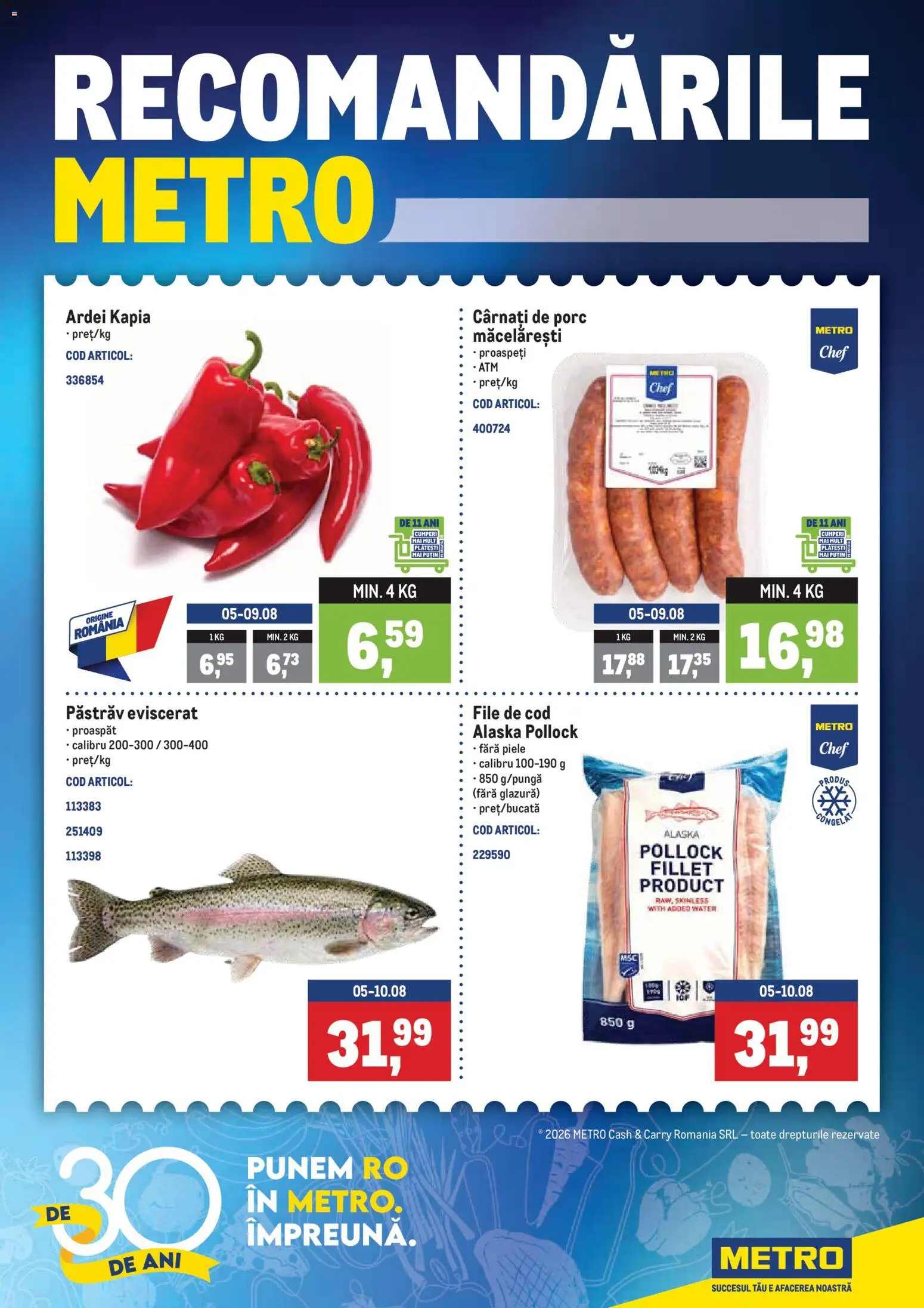 Previzualizarea de cataloage: Metro Metro Catalog valabil de la 03.08.2026