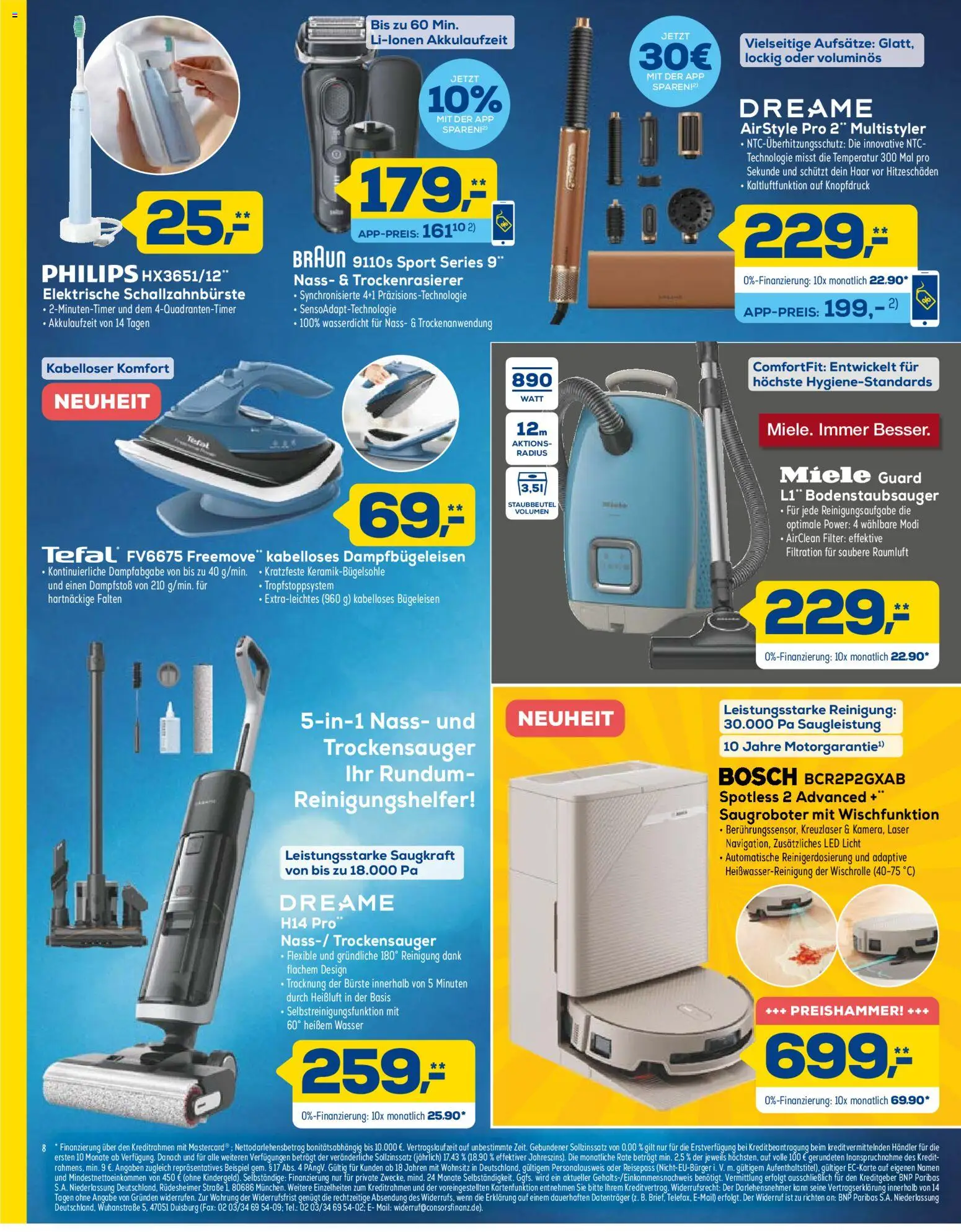 Vorschau von dem Prospekt des Geschäftes Euronics, gültig ab dem 24.10.2026 - Bosch, Philips, Wasser, Miele, Bügeleisen, Bürste