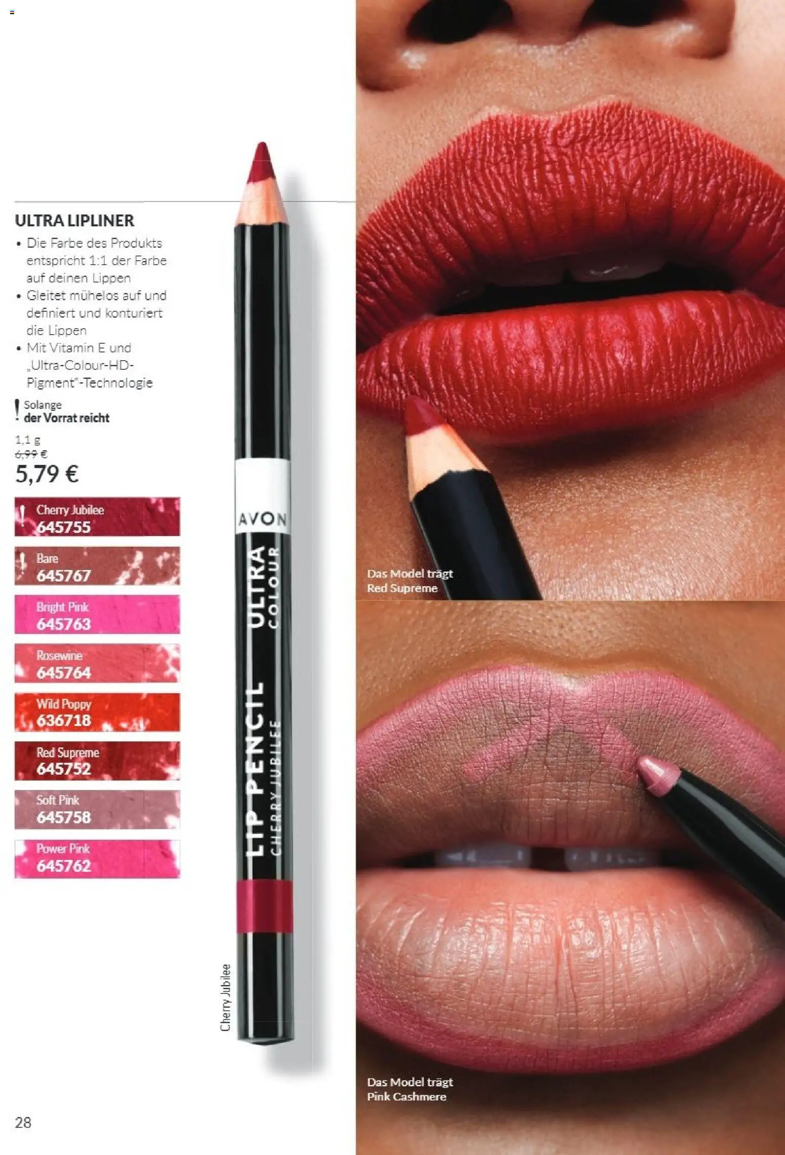 Vorschau von dem Prospekt des Geschäftes Avon, gültig ab dem 01.10.2026 - Lipliner