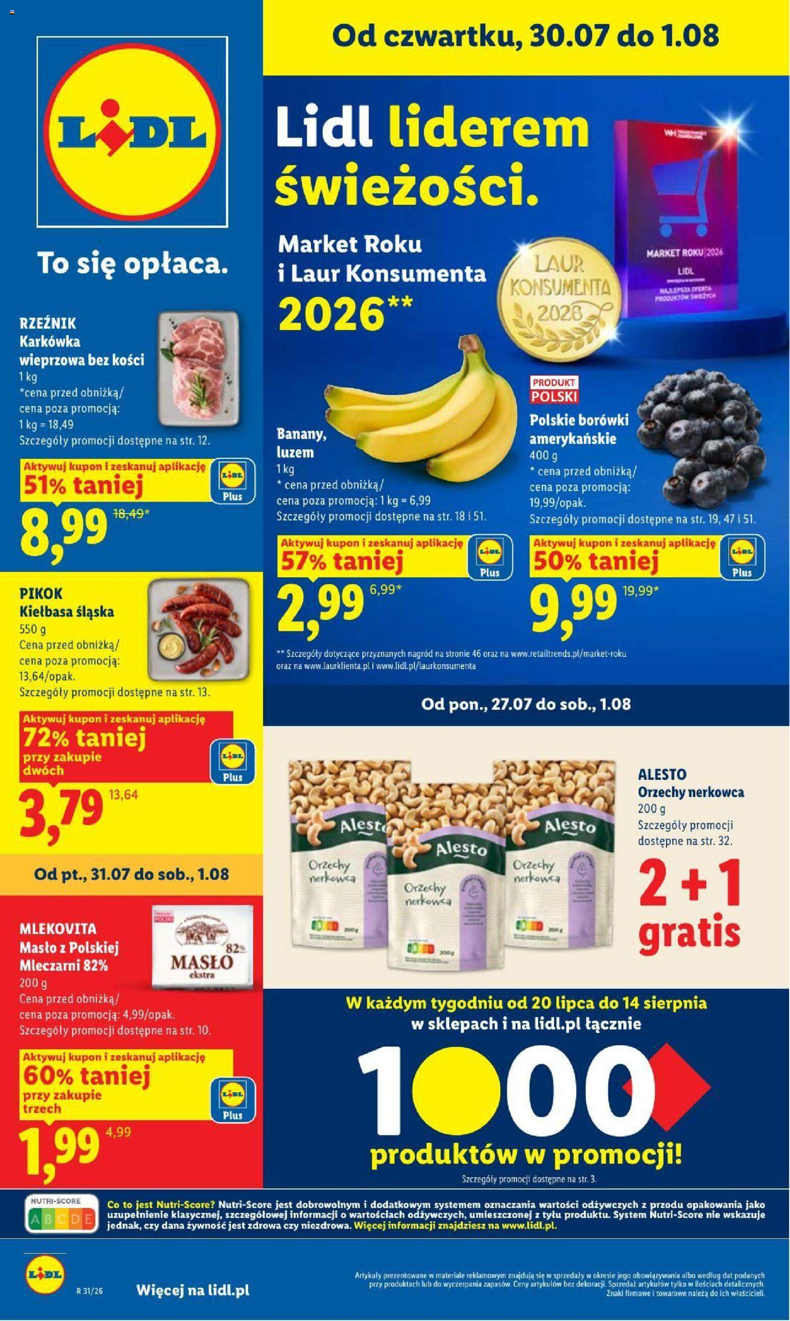 Nowa gazetka Lidl 30.07.
