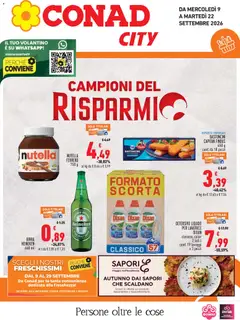 Anteprima dell'opuscolo Conad volantino City Lazio dal negozio Conad valido da 09/09/2026