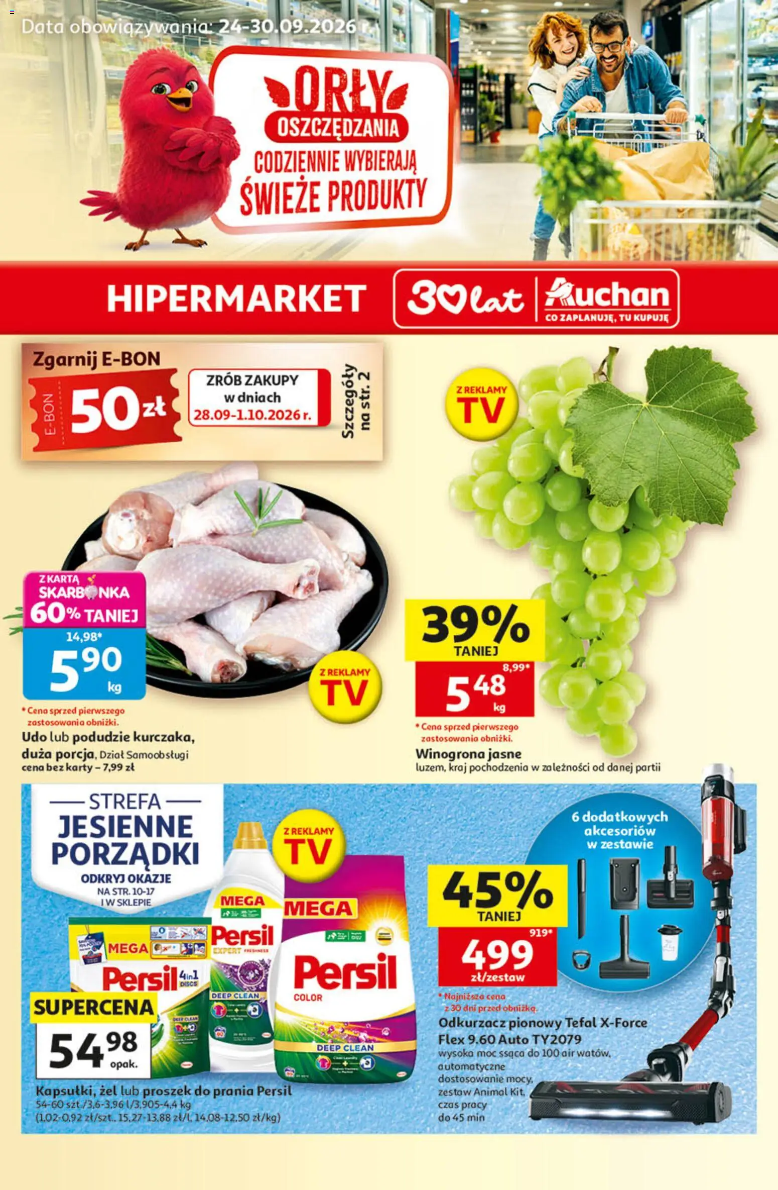 Pogląd gazetki "Auchan gazetka - 30 Lat Hipermarket" ze sklepu Auchan ważnej od 24.09.2026
