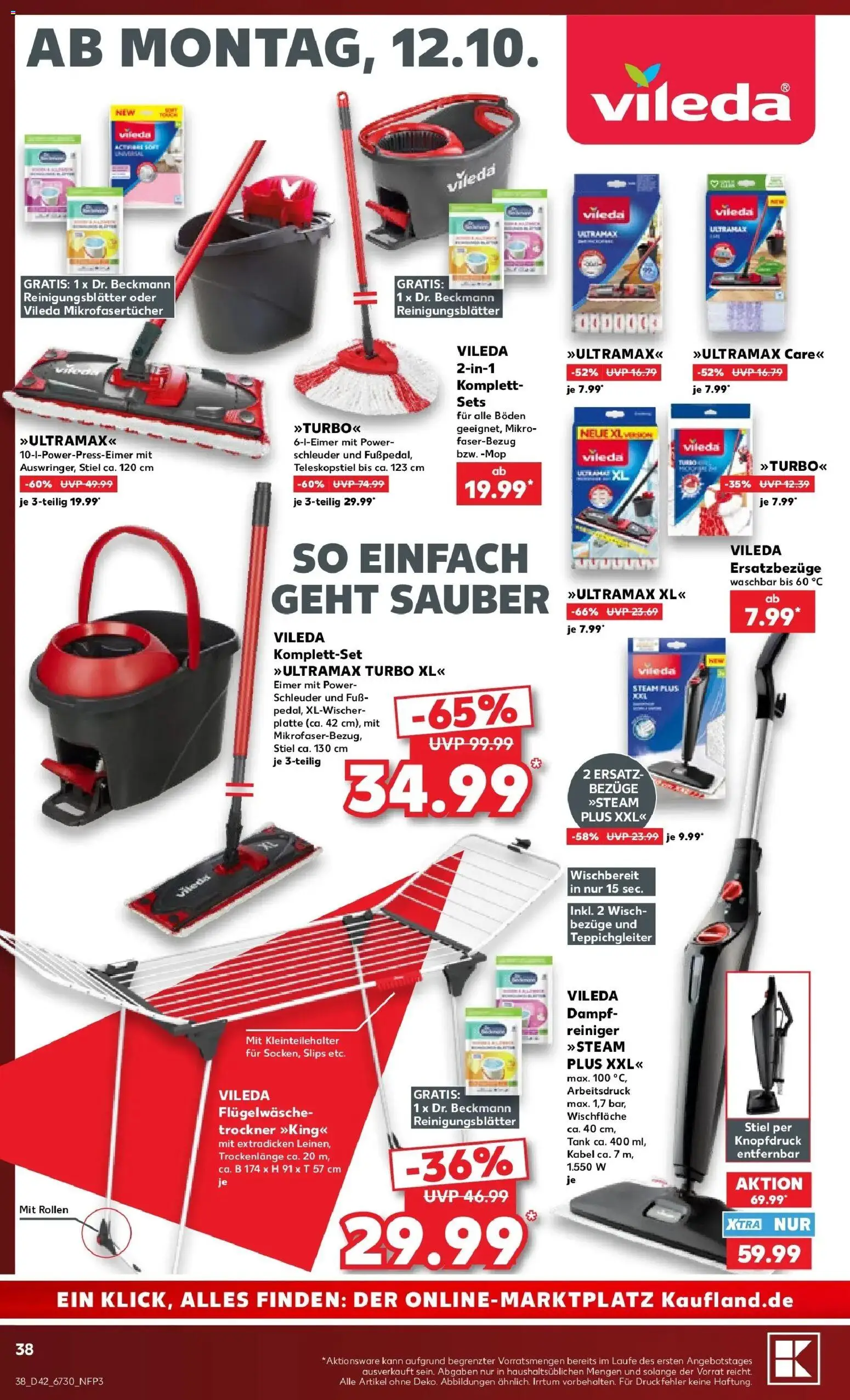 Vorschau von dem Prospekt des Geschäftes Kaufland, gültig ab dem 12.10.2026 - Trockner, Kabel