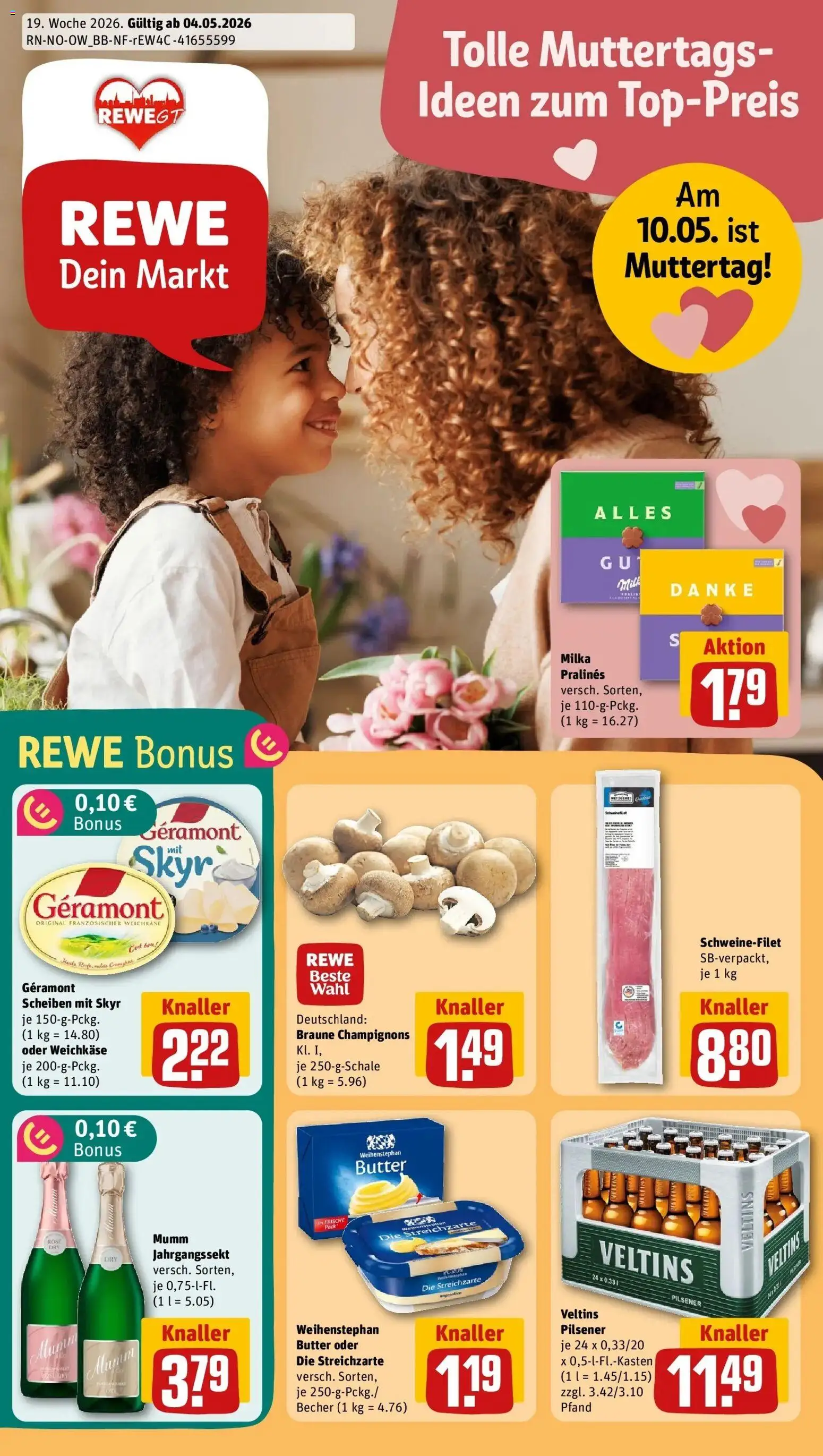 Vorschau von dem Prospekt des Geschäftes Rewe, gültig ab dem 04.05.2026