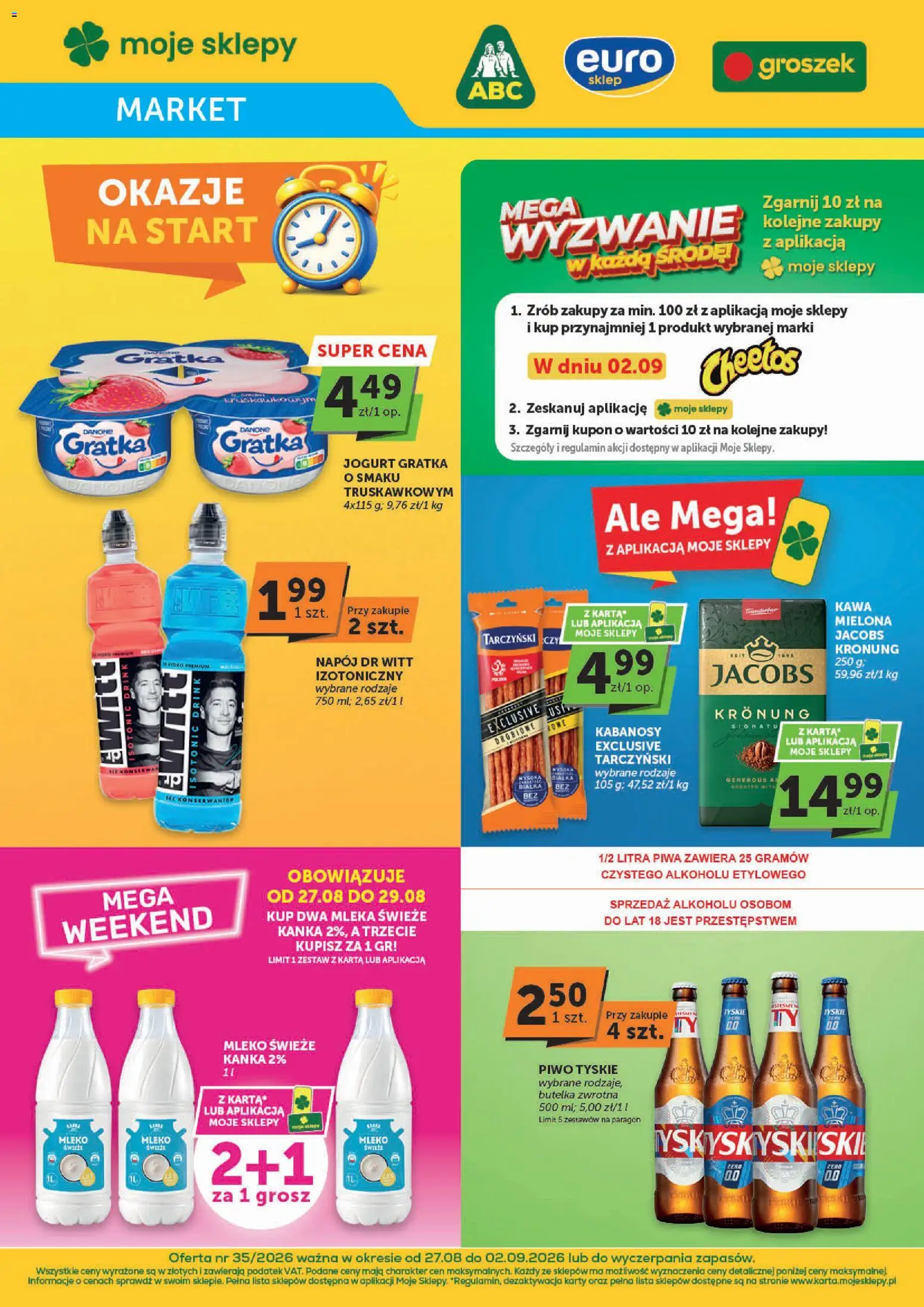 Pogląd gazetki "Groszek gazetka - Market" ze sklepu Groszek ważnej od 27.08.2026