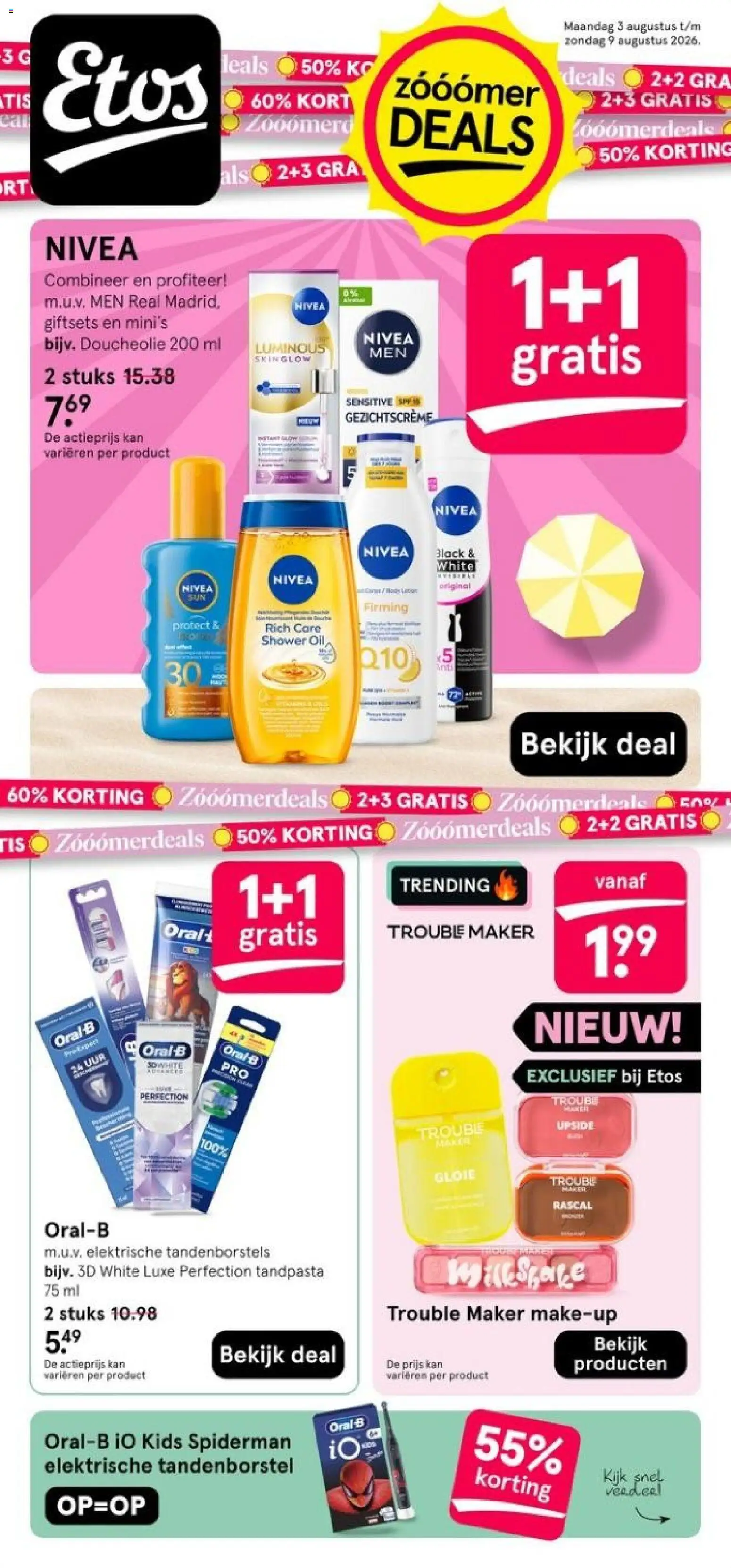 Voorbeeld van Etos folder van winkel Etos geldig vanaf 03-08-2026