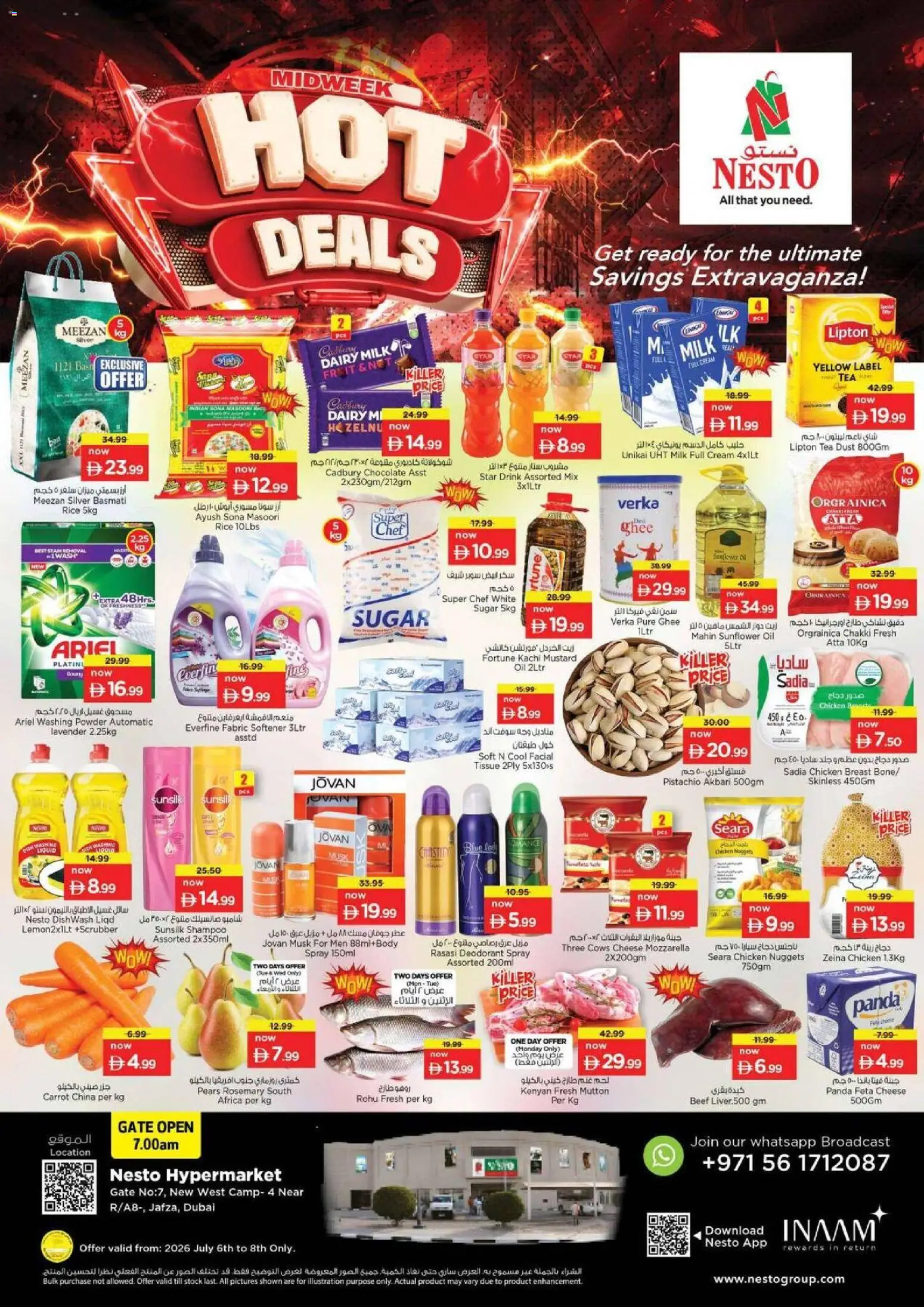 Preview of the catalogue Nesto catalogue hot deals JAFZA DUBAI of store Nesto valid from 6 Jul, 2026
