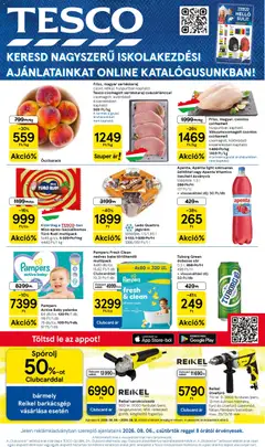 Tesco - Tesco aktuális akciós újság megtekintése, amely érvényes 2026.08.06.-től