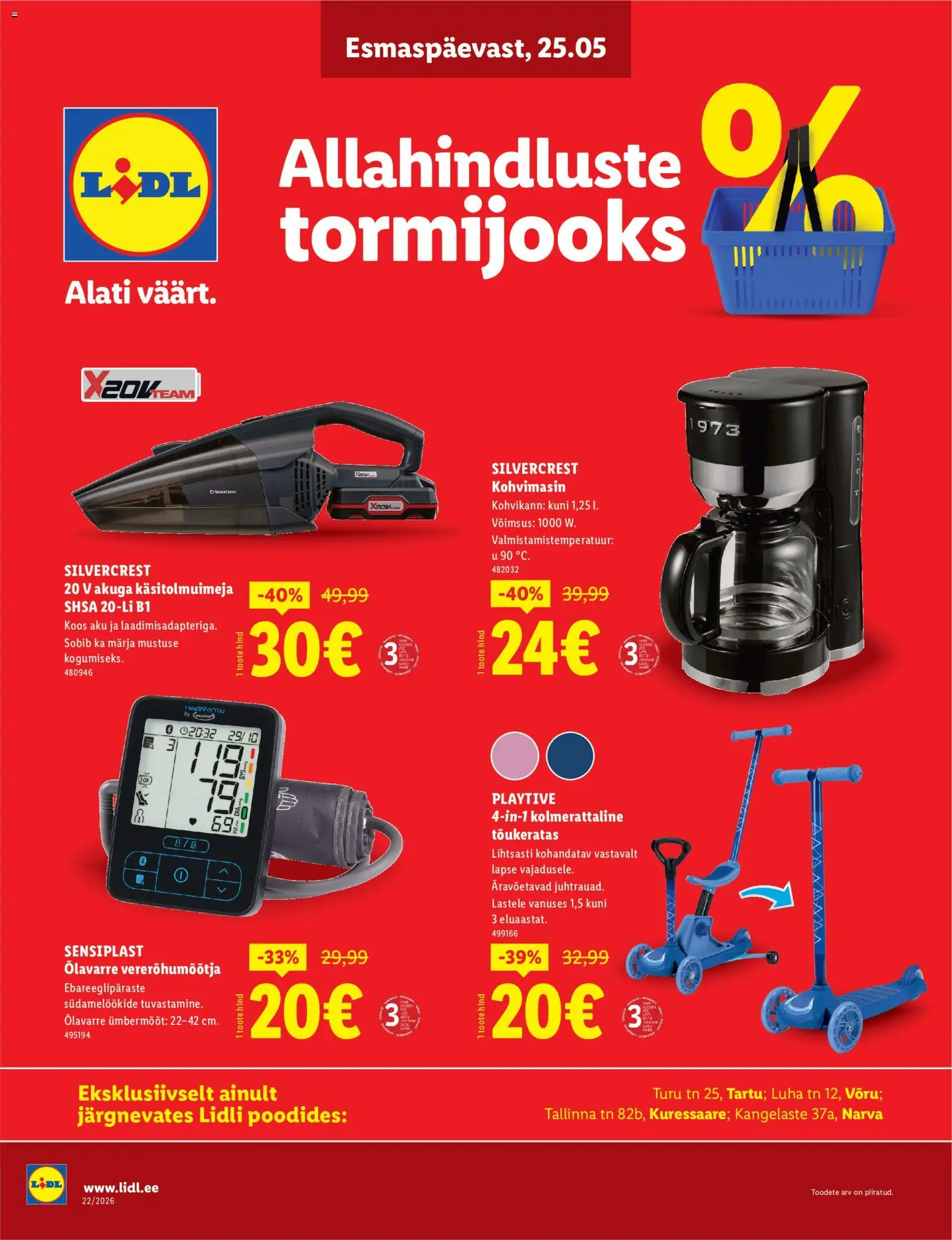 Lidl kliendilehe eelvaade alates 25.05.2026