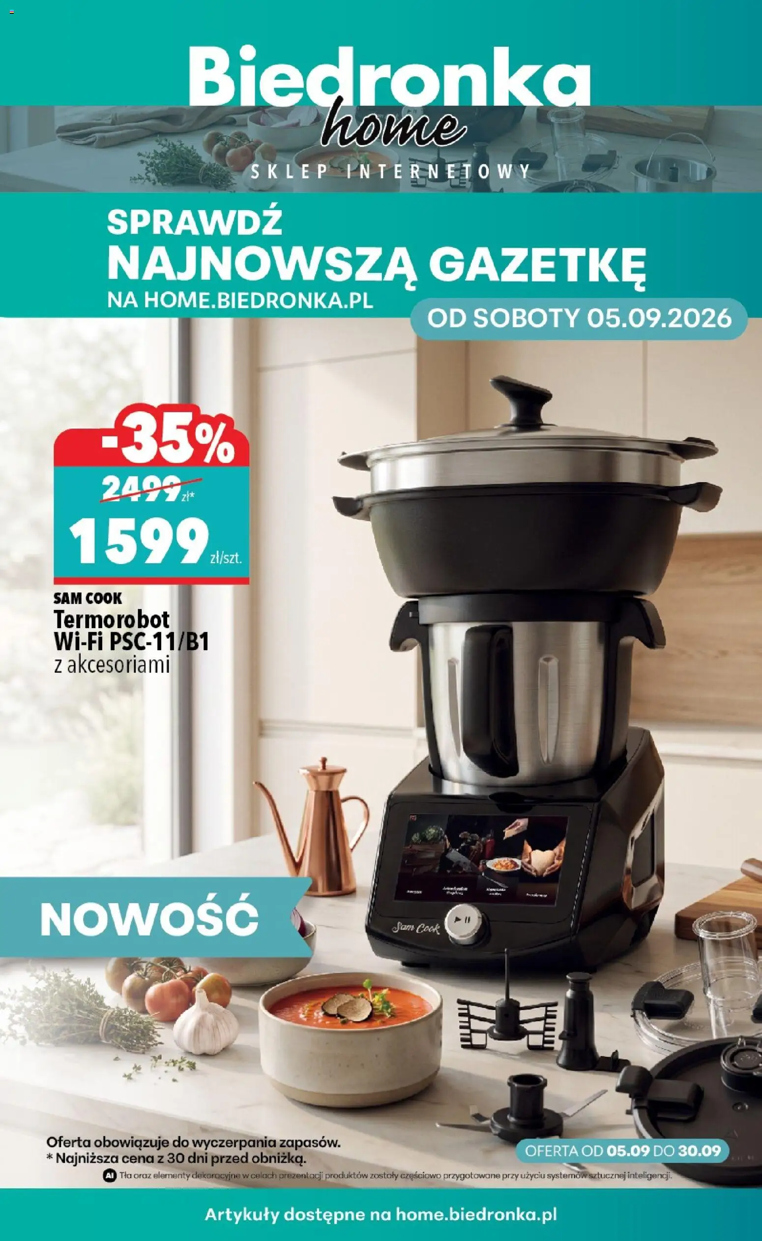 Pogląd gazetki "Biedronka gazetka - Home" ze sklepu Biedronka ważnej od 05.09.2026