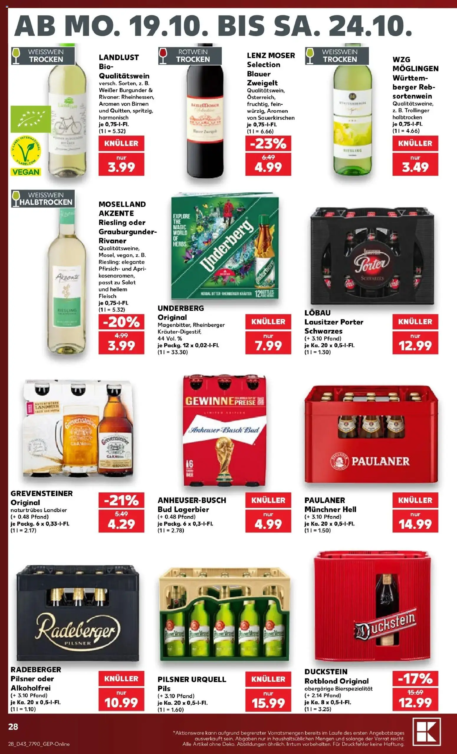 Vorschau von dem Prospekt des Geschäftes Kaufland, gültig ab dem 19.10.2026