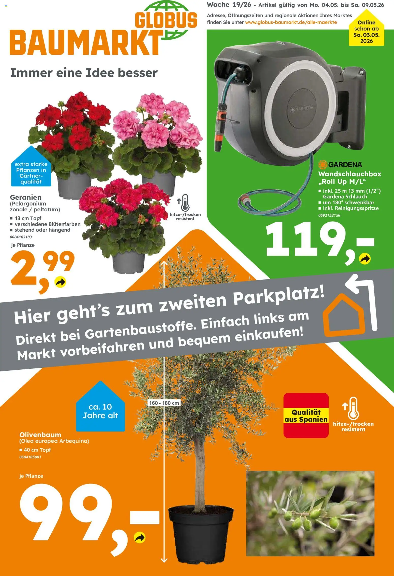 Vorschau von dem Prospekt des Geschäftes Globus Baumarkt, gültig ab dem 04.05.2026