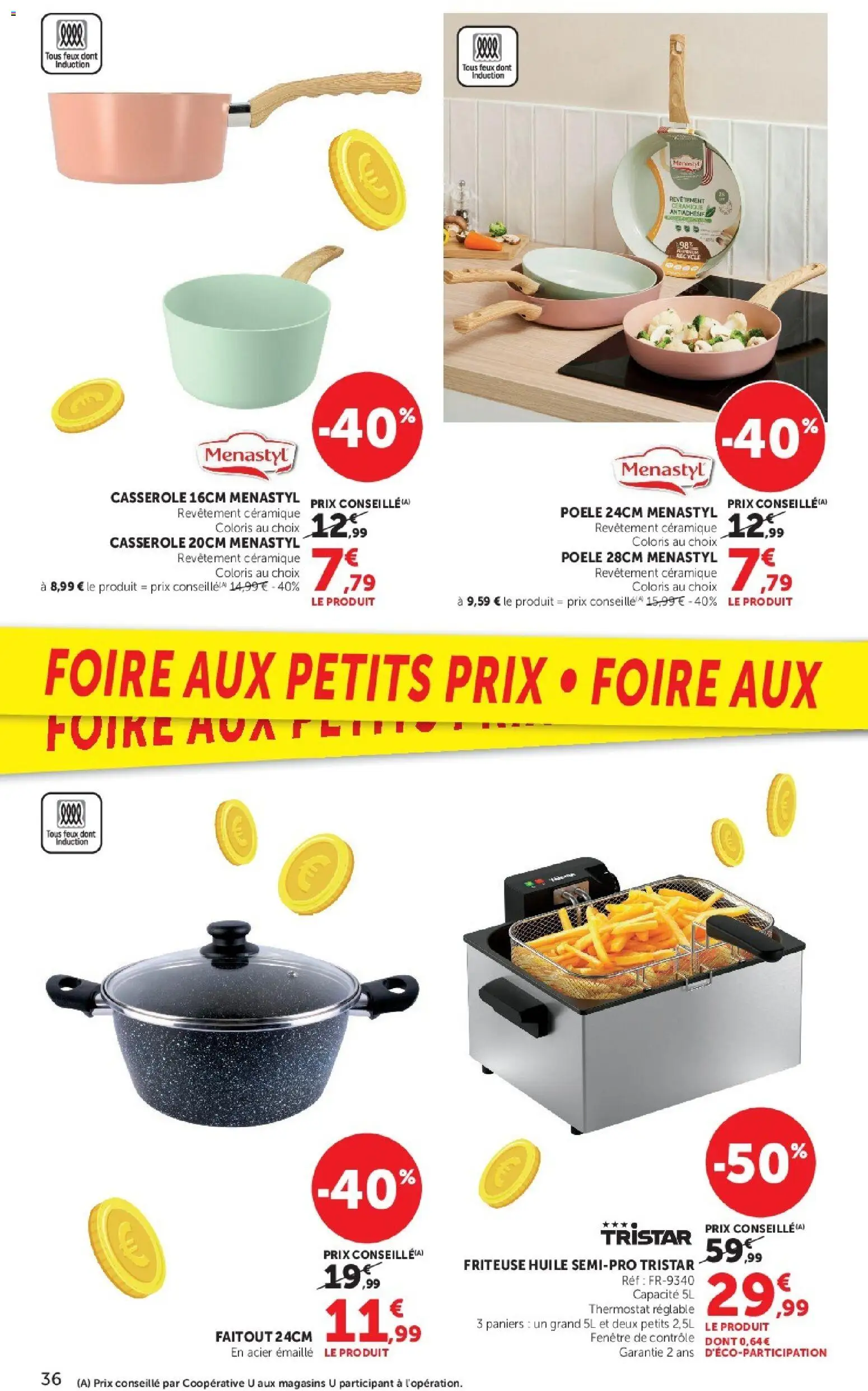 Prévisualisation de Super U catalogue du magasin Super U formulaire valide 08/09/2026 - Poêle, Friteuse, Casserole, Huile, Faitout