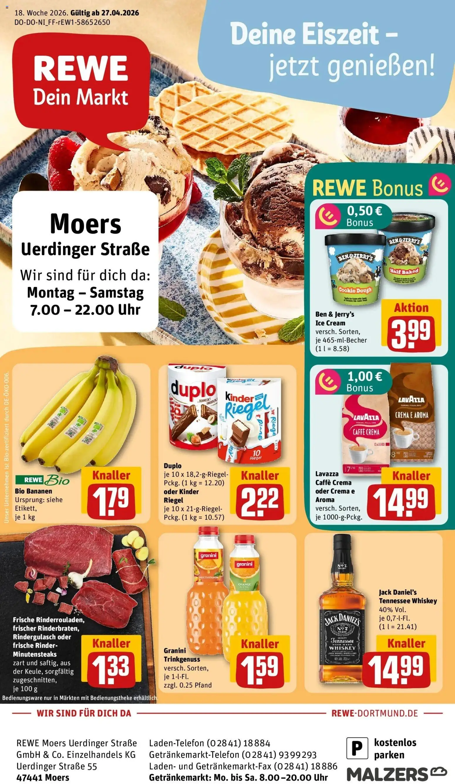 Vorschau von dem Prospekt des Geschäftes Rewe, gültig ab dem 27.04.2026