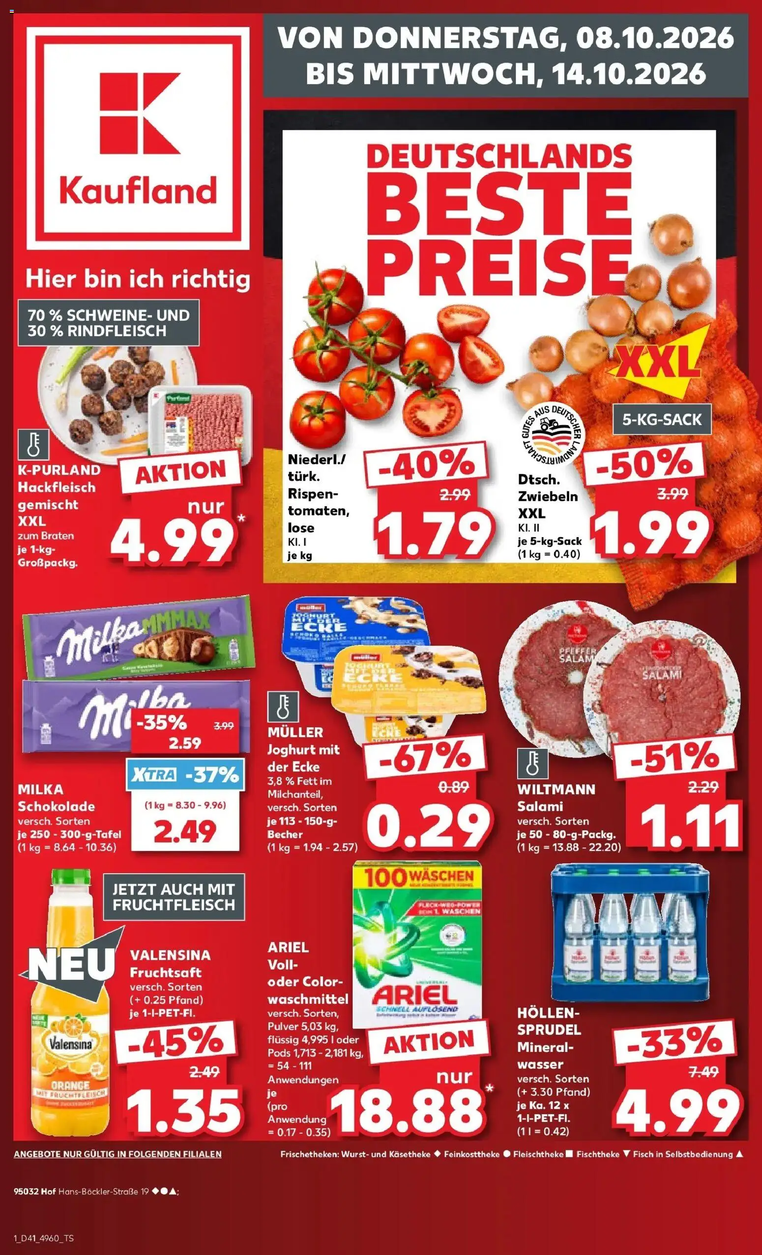 Vorschau von dem Prospekt des Geschäftes Kaufland, gültig ab dem 08.10.2026
