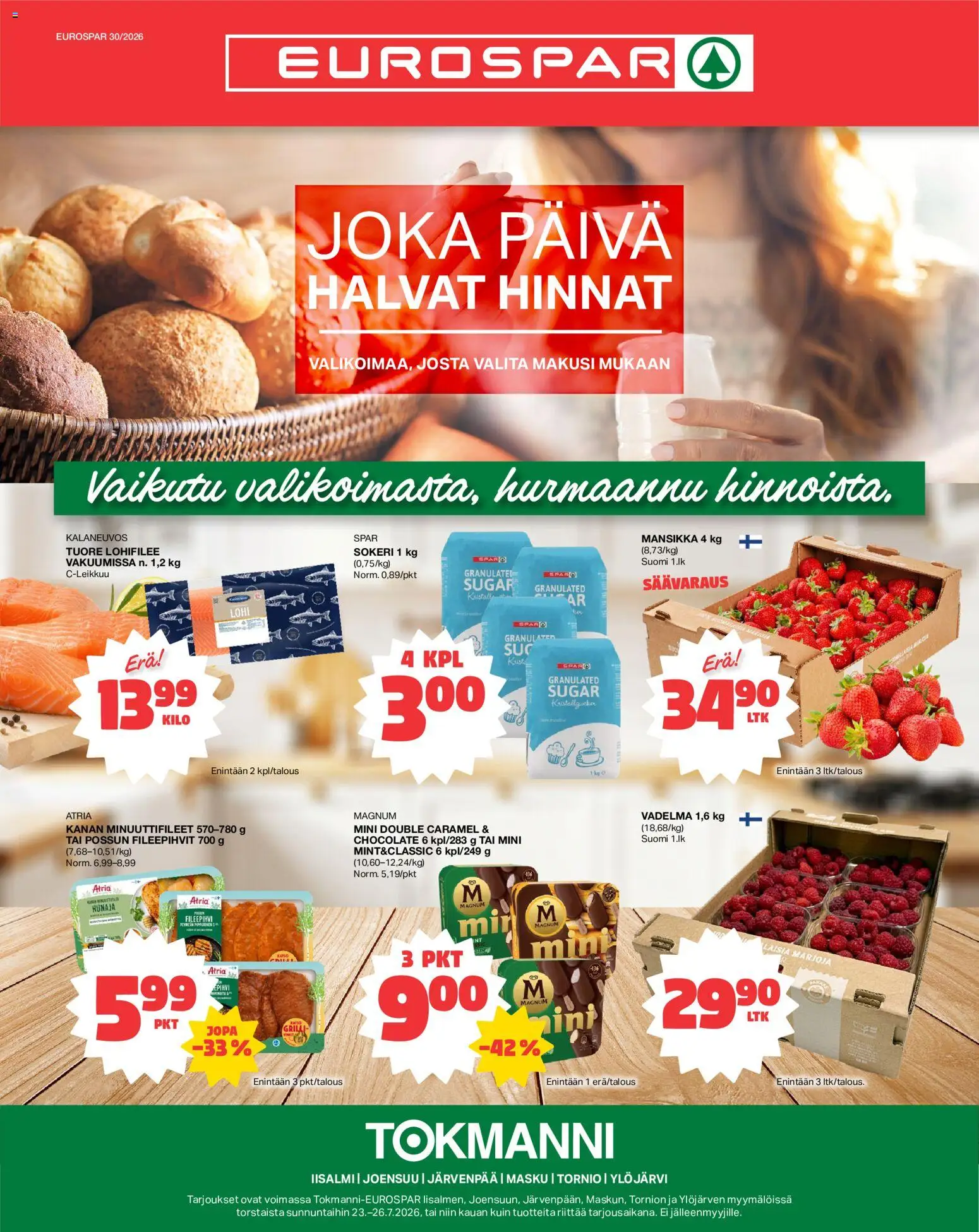 Kaupan Tokmanni Tokmanni - EUROSPAR esikatselu, voimassa 23/07/2026
