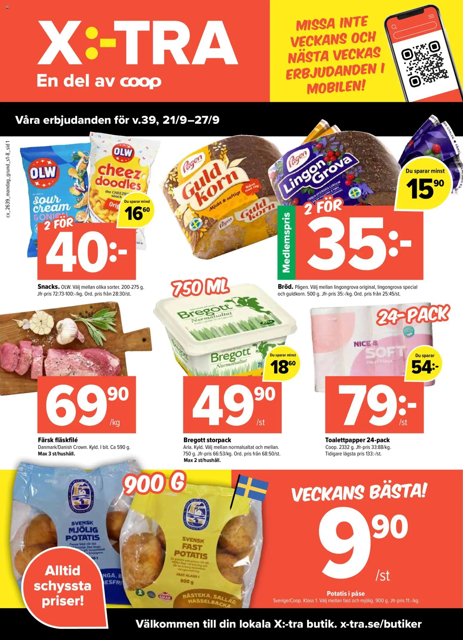 Förhandsgranska reklamblad Coop Daglivs erbjudanden från butik Coop Daglivs gäller från 21/09/2026
