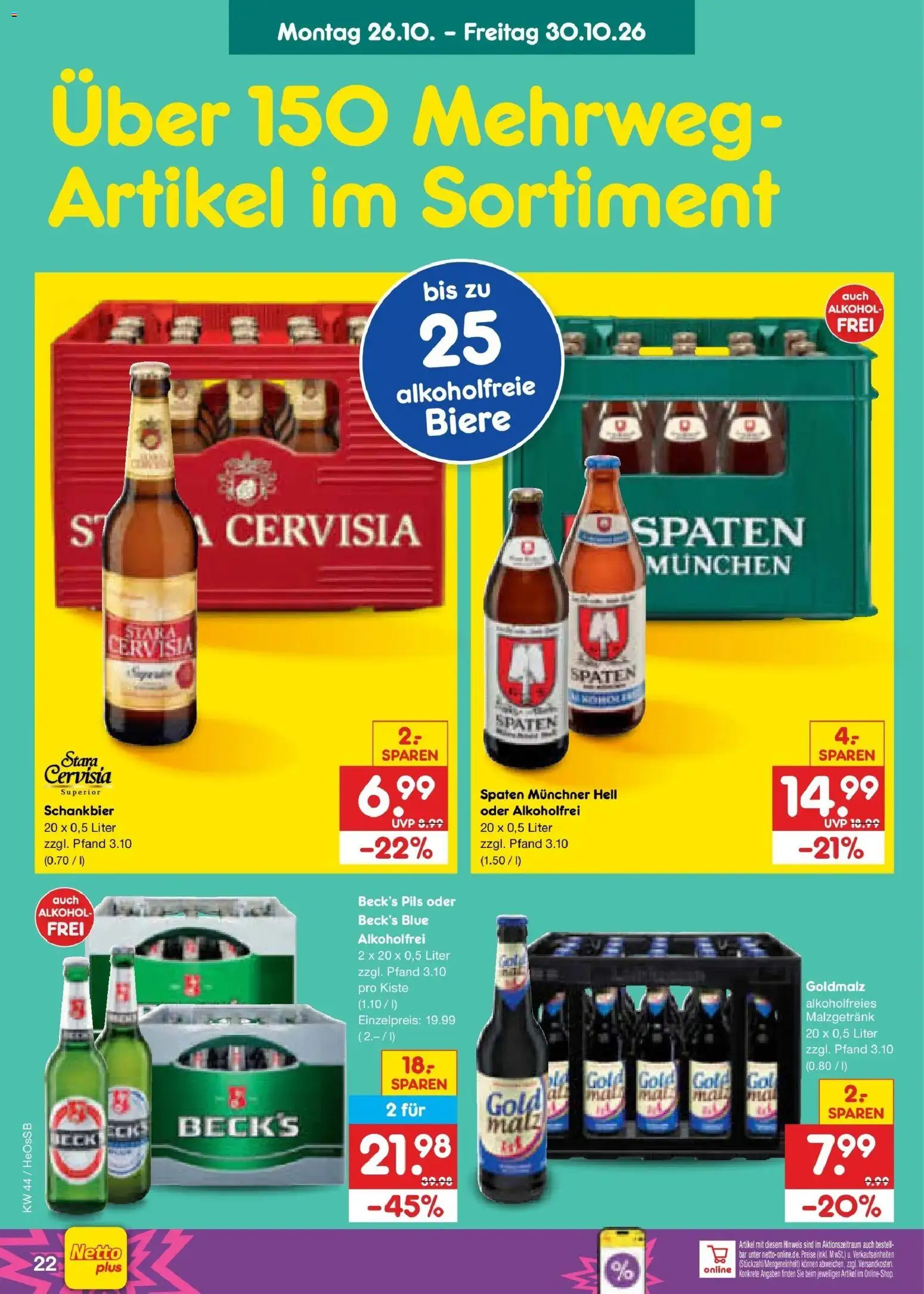Vorschau von dem Prospekt des Geschäftes Netto Marken-Discount, gültig ab dem 26.10.2026 - Alkohol, Pils