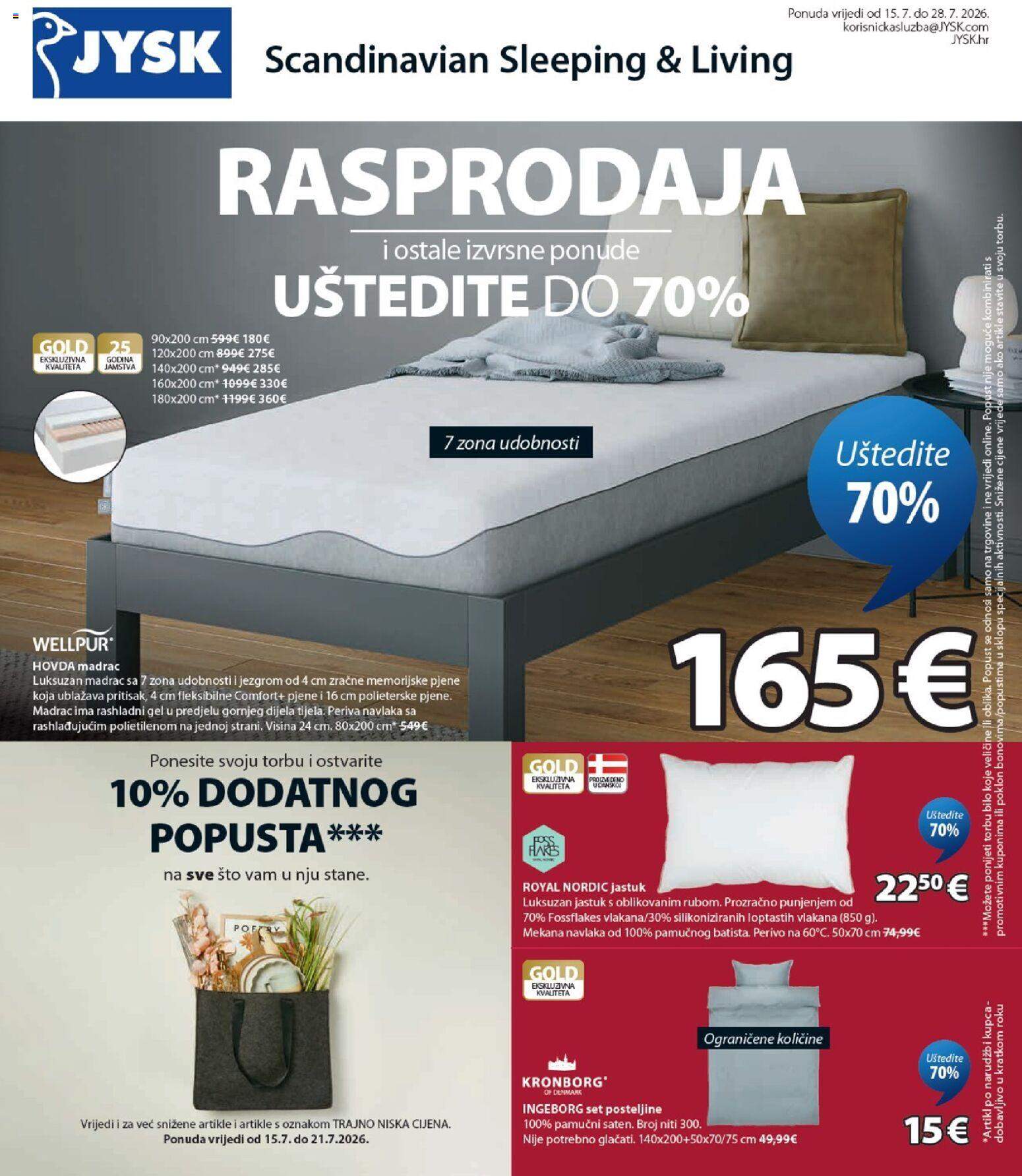 Novi Jysk katalog od 15.07.