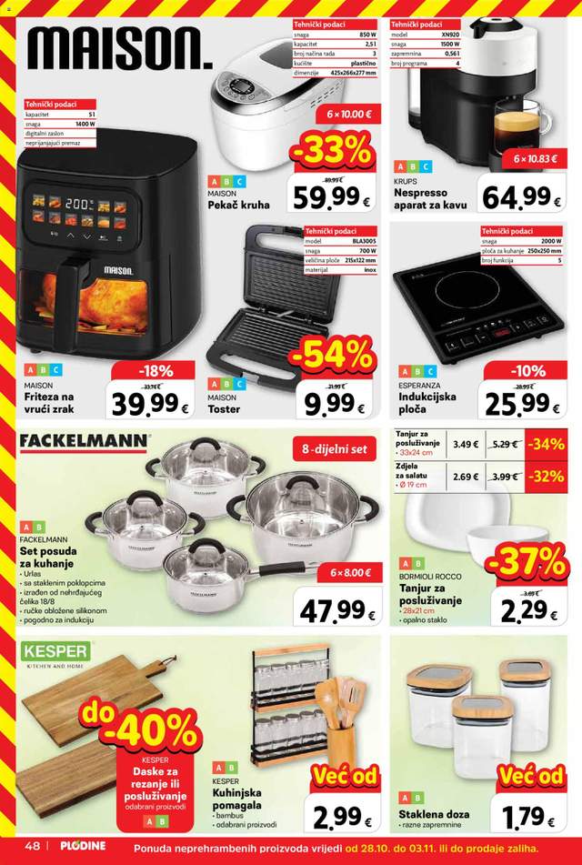 Novi Plodine katalog od 28.10.