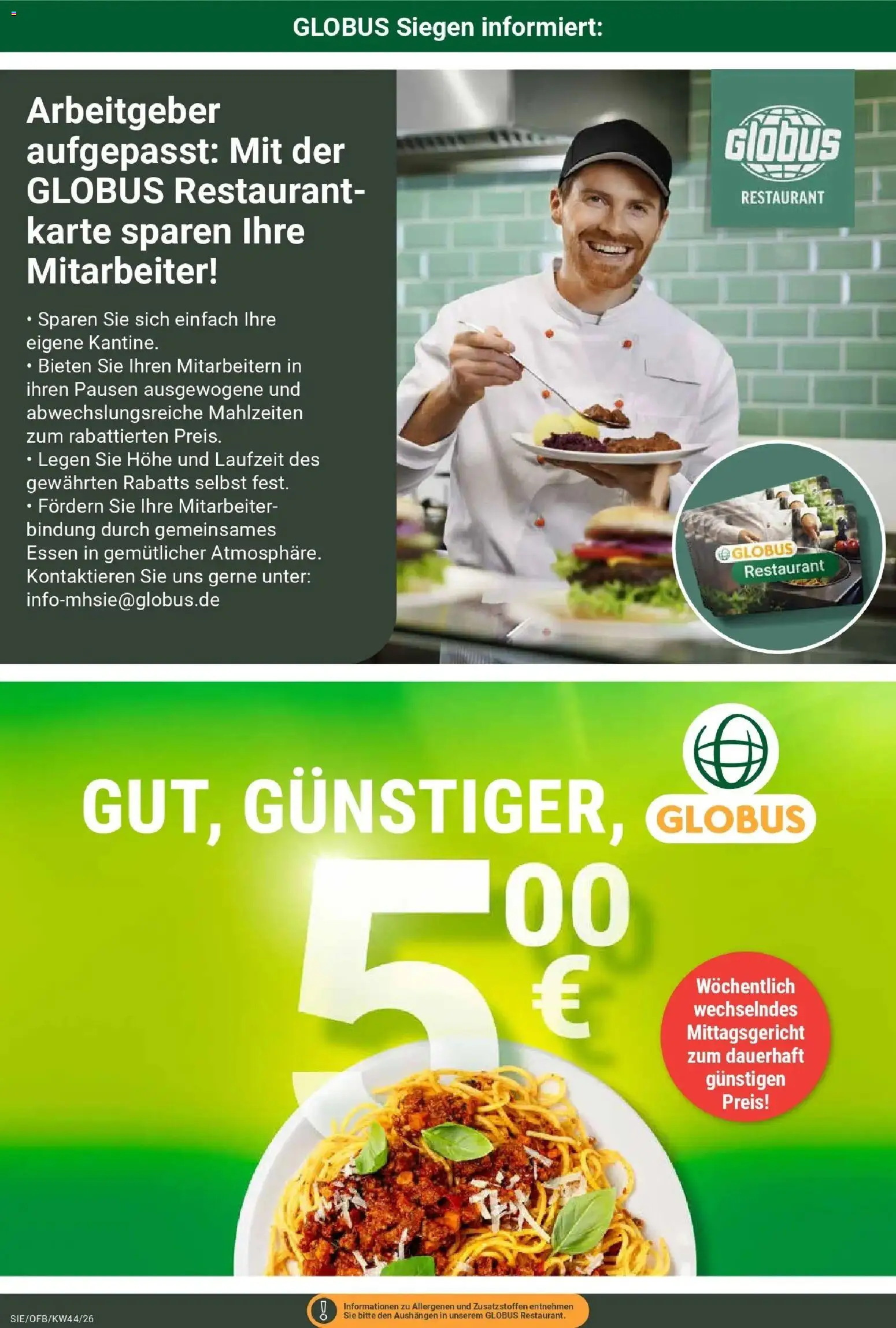 Vorschau von dem Prospekt des Geschäftes Globus, gültig ab dem 26.10.2026