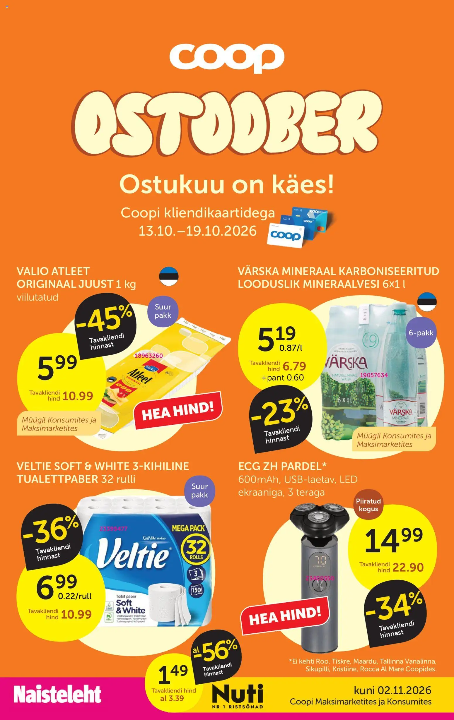 Coop kliendilehe eelvaade alates 13.10.2026