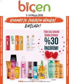 Biçen Market Biçen Market - Kozmetik indirim günleri 05.05.2026 - Broşürünün önizlemesi