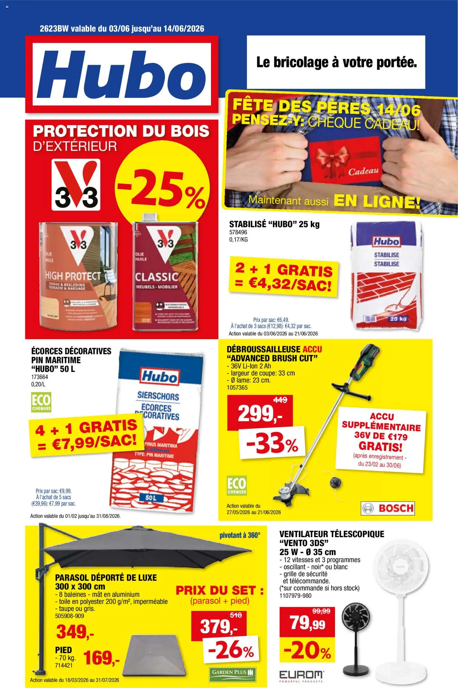 Voorbeeld van Hubo Publicité van winkel Hubo geldig vanaf 03/06/2026