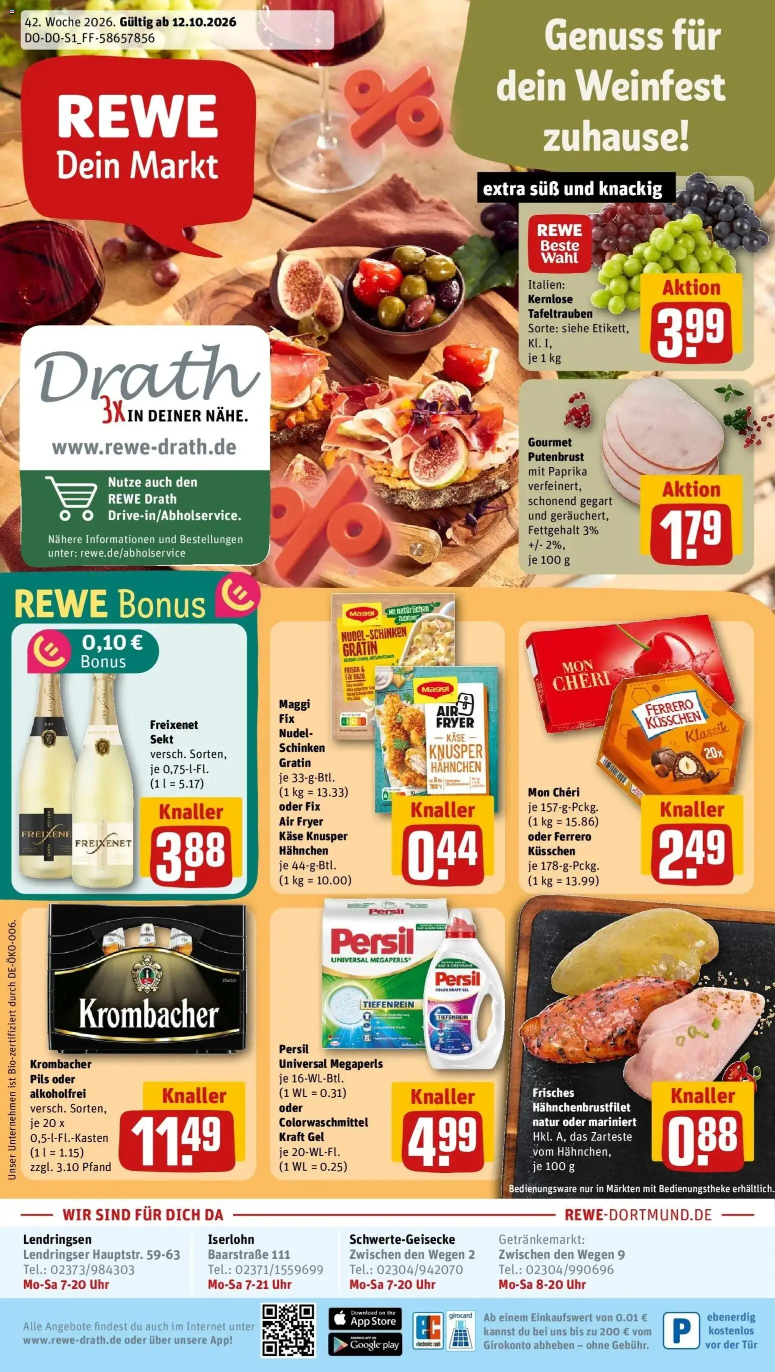 Vorschau von dem Prospekt des Geschäftes Rewe, gültig ab dem 12.10.2026