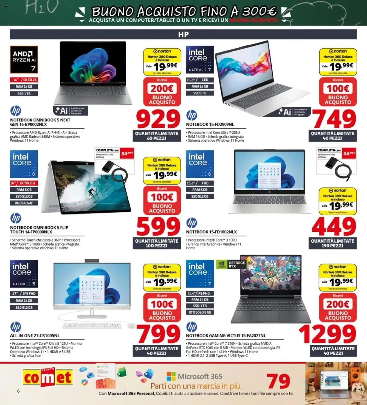 Anteprima dell'opuscolo Comet volantino Back to school dal negozio Comet valido da 20/08/2026 - TV, Notebook, Monitor, USB, Schermo