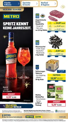Vorschau von dem Prospekt des Geschäftes Metro, gültig ab dem 26.10.2026
