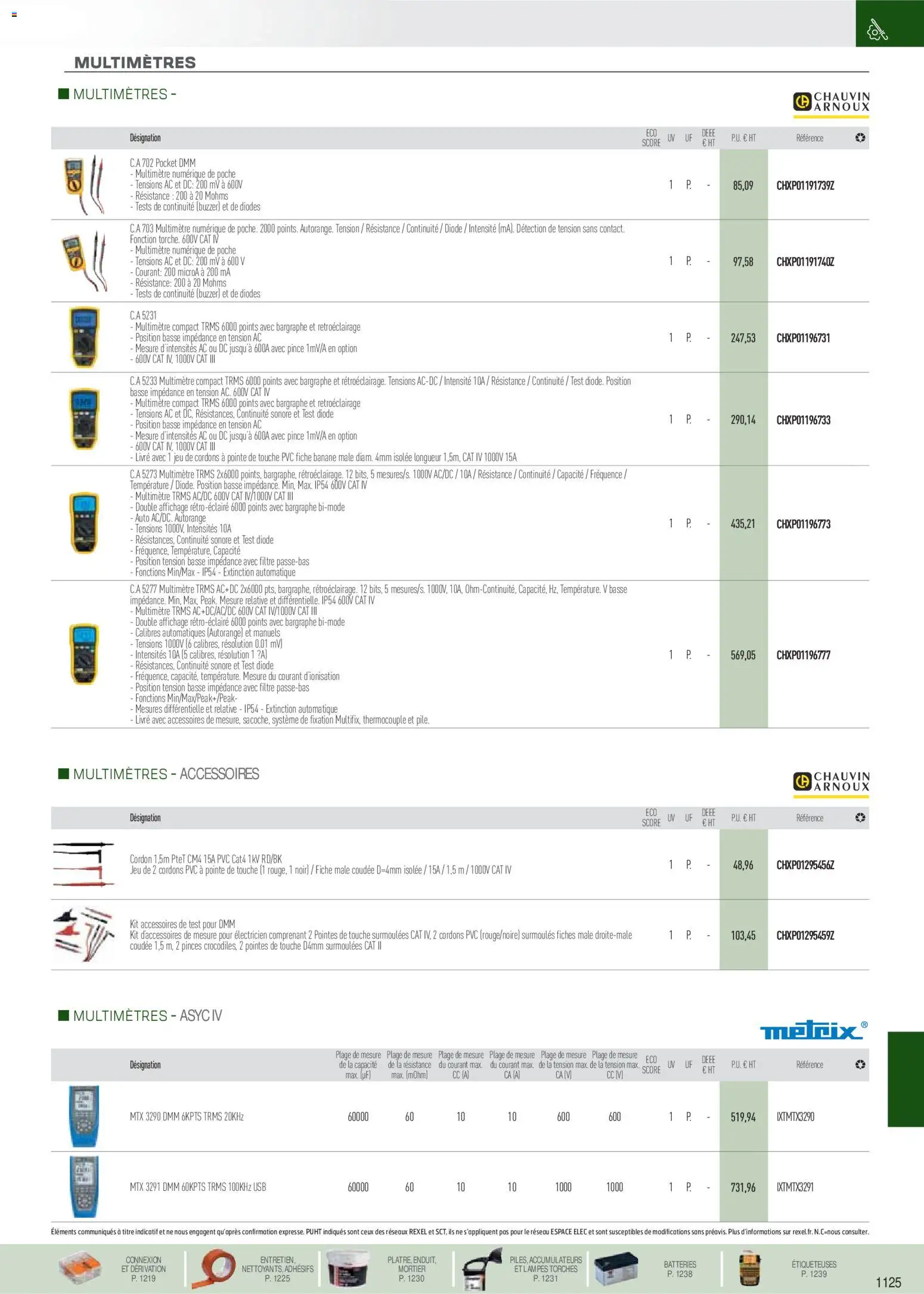 Prévisualisation de Brochure EPI, mesure, outillage, fixations et consommables du magasin Rexel formulaire valide 18/11/2025 - Livre, Banane, Mortier, USB, Pince, Filtre, Pinces, Multimètre numerique