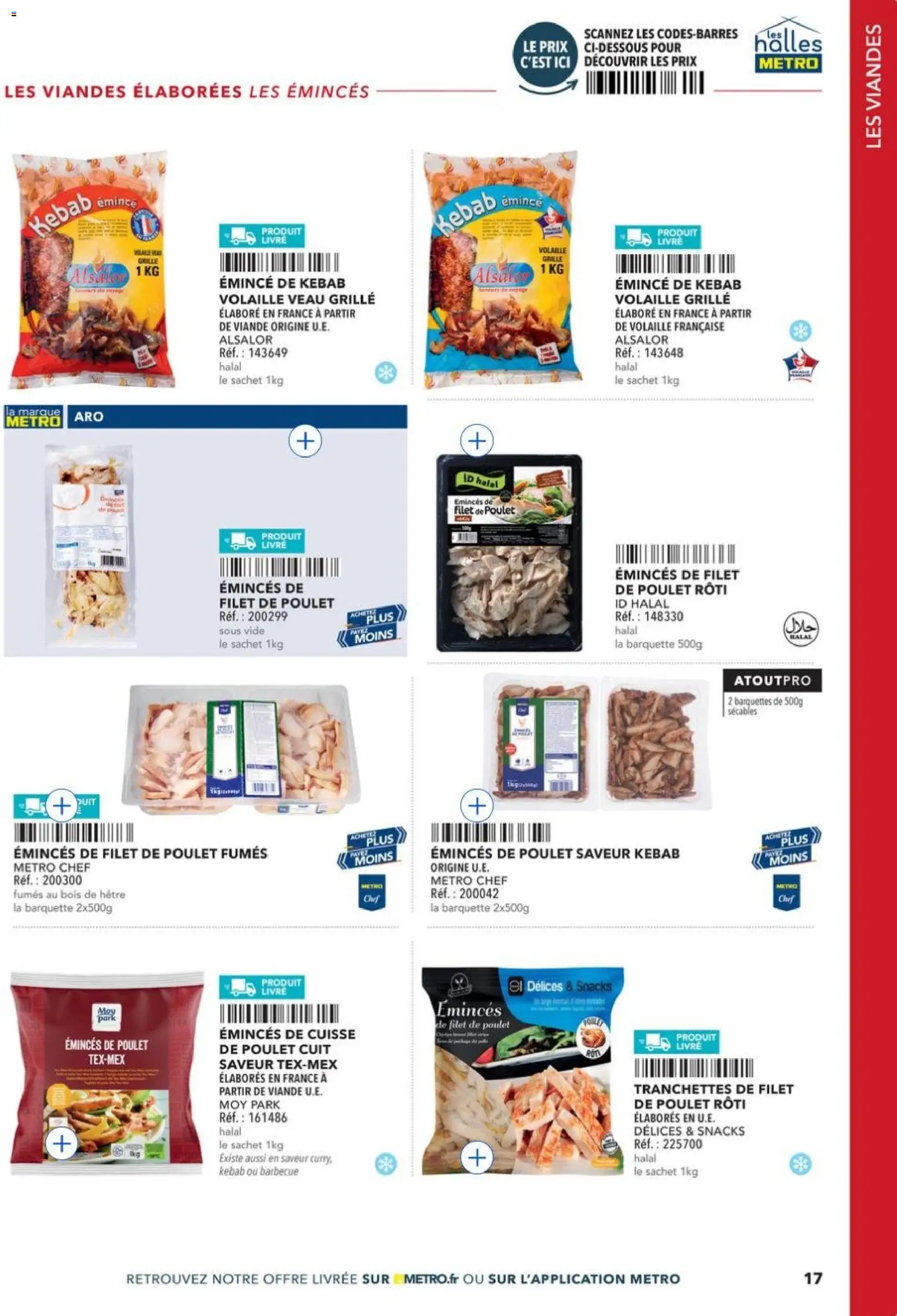 Prévisualisation de METRO - Restauration rapide du magasin METRO formulaire valide 14/04/2026 - Snacks, Barbecue, Livre, Poulet, Poulet rôti, Viande, Volaille, Cuisse