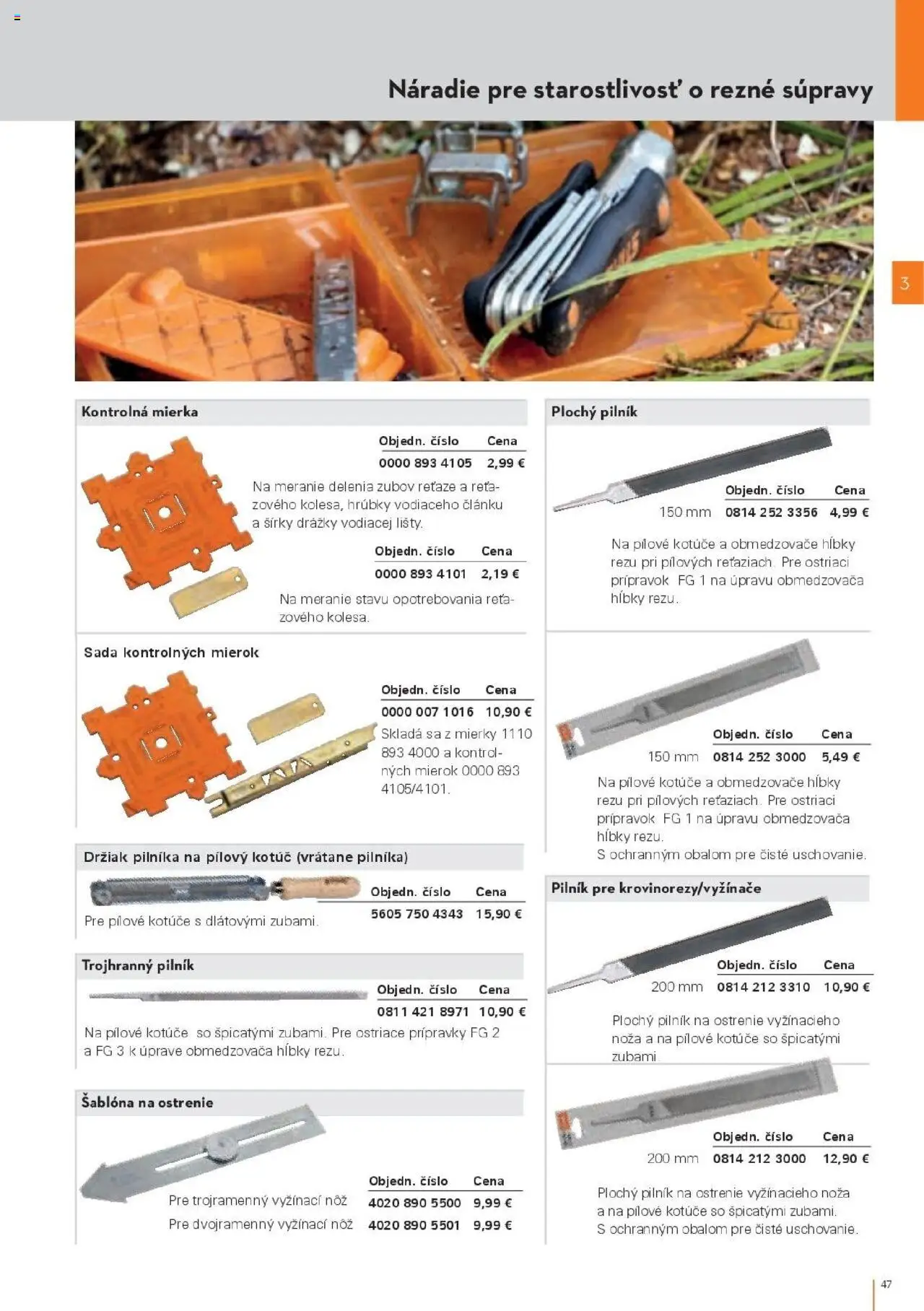 Náhľad STIHL letáku platného od 29.09.2025 - Náradie