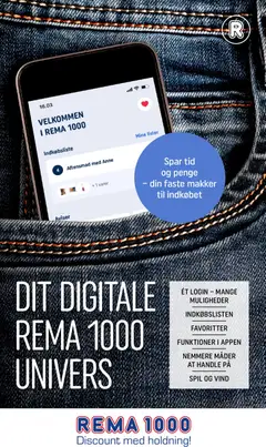 Eksempel på tilbudsavis Rema 1000 - Dit Digitale Univers fra butik Rema 1000 gyldig fra 09/08/2026