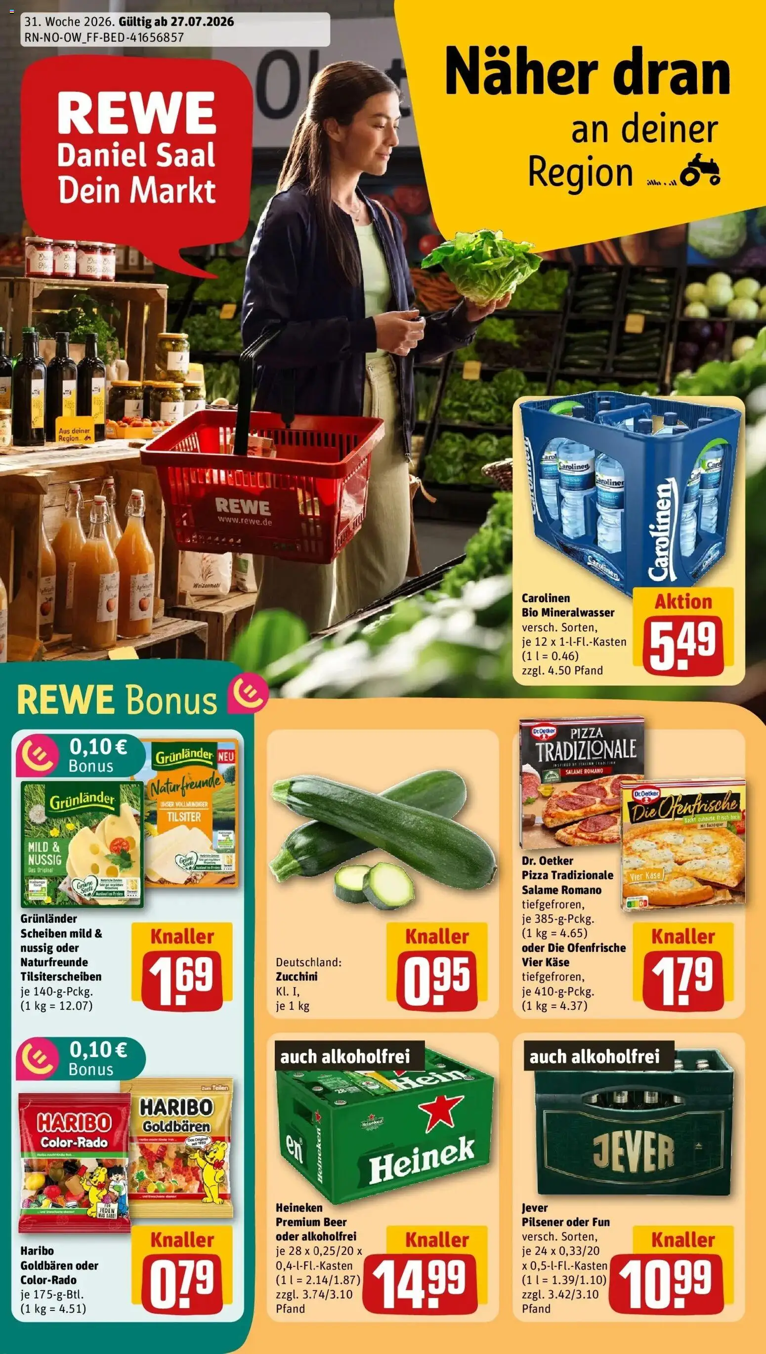 Vorschau von dem Prospekt des Geschäftes Rewe, gültig ab dem 27.07.2026
