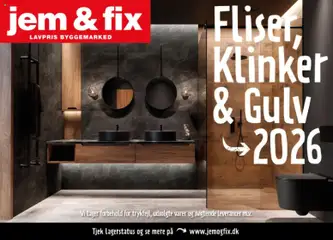 Eksempel på tilbudsavis Jem & fix - Flisekatalog fra butik Jem & fix gyldig fra 09/08/2026