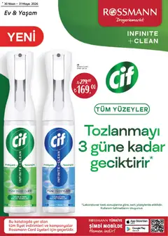 Rossmann Rossmann - Mayıs Ev & Yaşam Kataloğu 30.04.2026 - Broşürünün önizlemesi