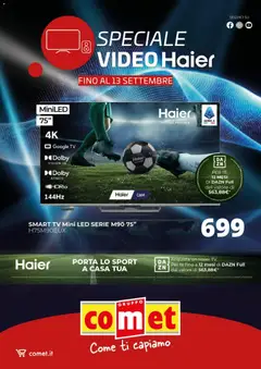 Anteprima dell'opuscolo Comet volantino Haier dal negozio Comet valido da 25/08/2026