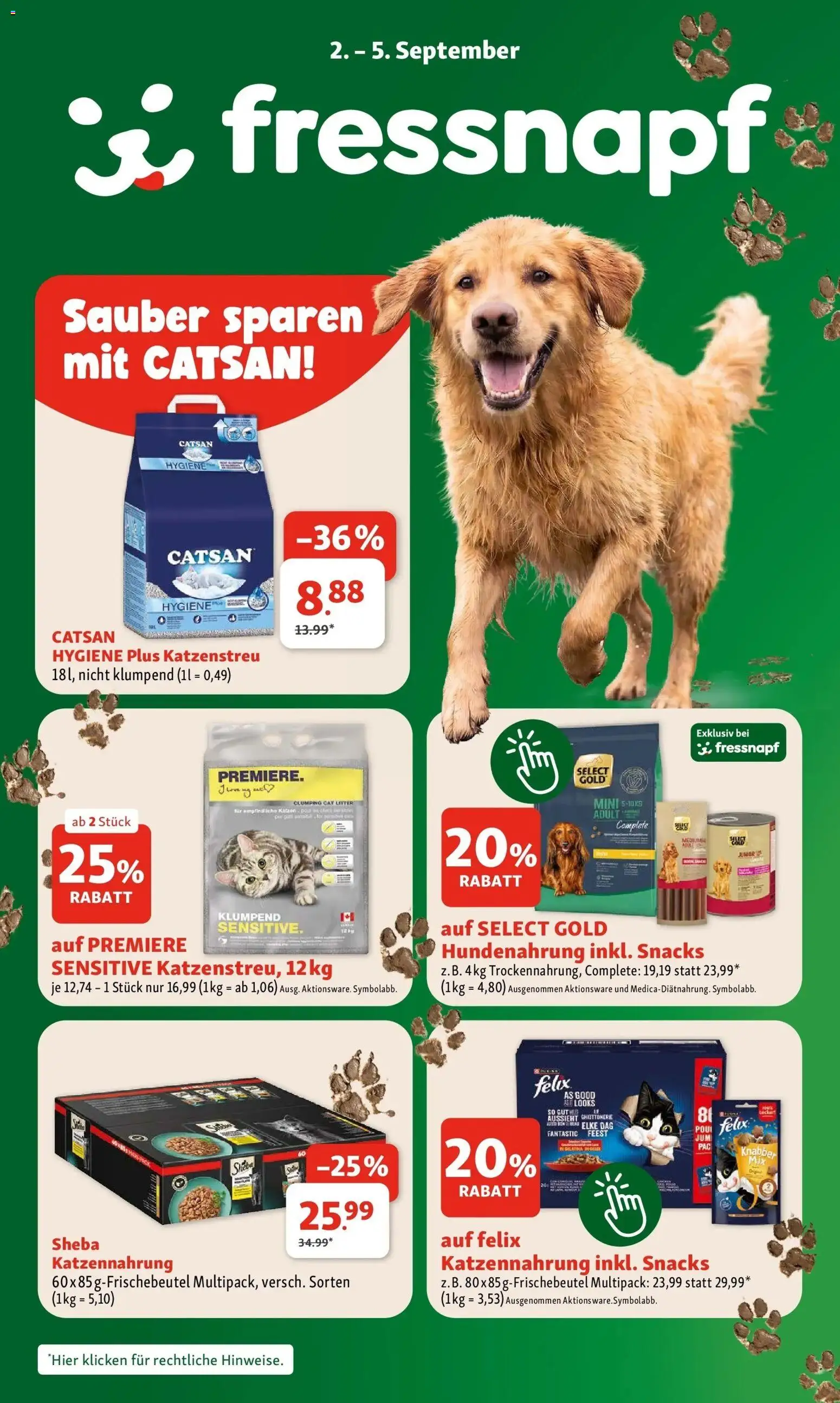 Vorschau der Angebote: Fressnapf Fressnapf Angebote gültig ab 02.09.2026