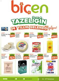 Biçen Market Biçen Market Katalog 14.07.2026 - Broşürünün önizlemesi