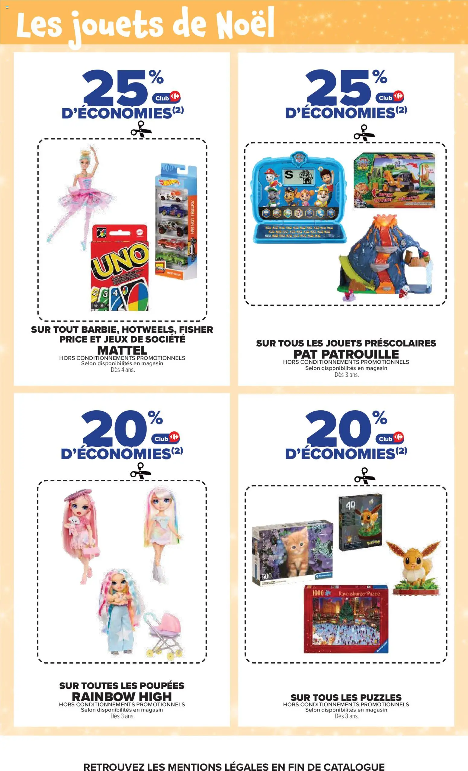 Prévisualisation de Carrefour Petit déjeuner du magasin Carrefour formulaire valide 03/11/2026 - Jeux, Pat Patrouille, Jeux de société, Jouets