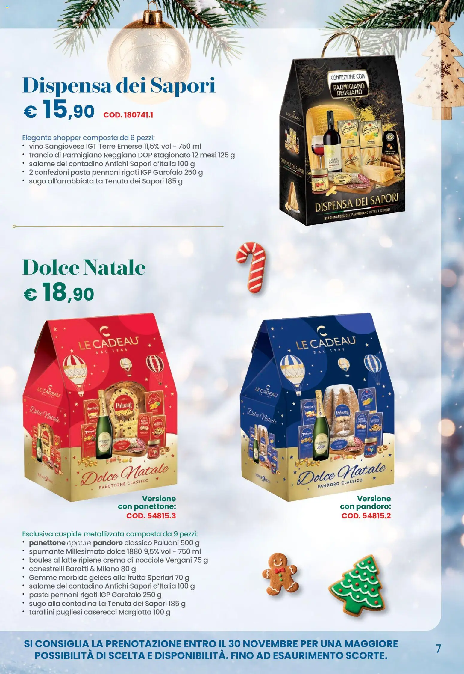 Anteprima dell'opuscolo Conad volantino Natale Lombardia dal negozio Conad valido da 26/10/2026 - Pasta, Crema, Vino, Frutta, Pandoro, Sugo, Parmigiano, Garofalo
