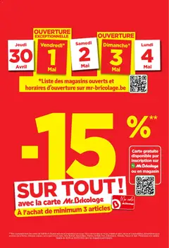 Voorbeeld van Mr Bricolage Folder / Publicité van winkel Mr Bricolage geldig vanaf 28/04/2026