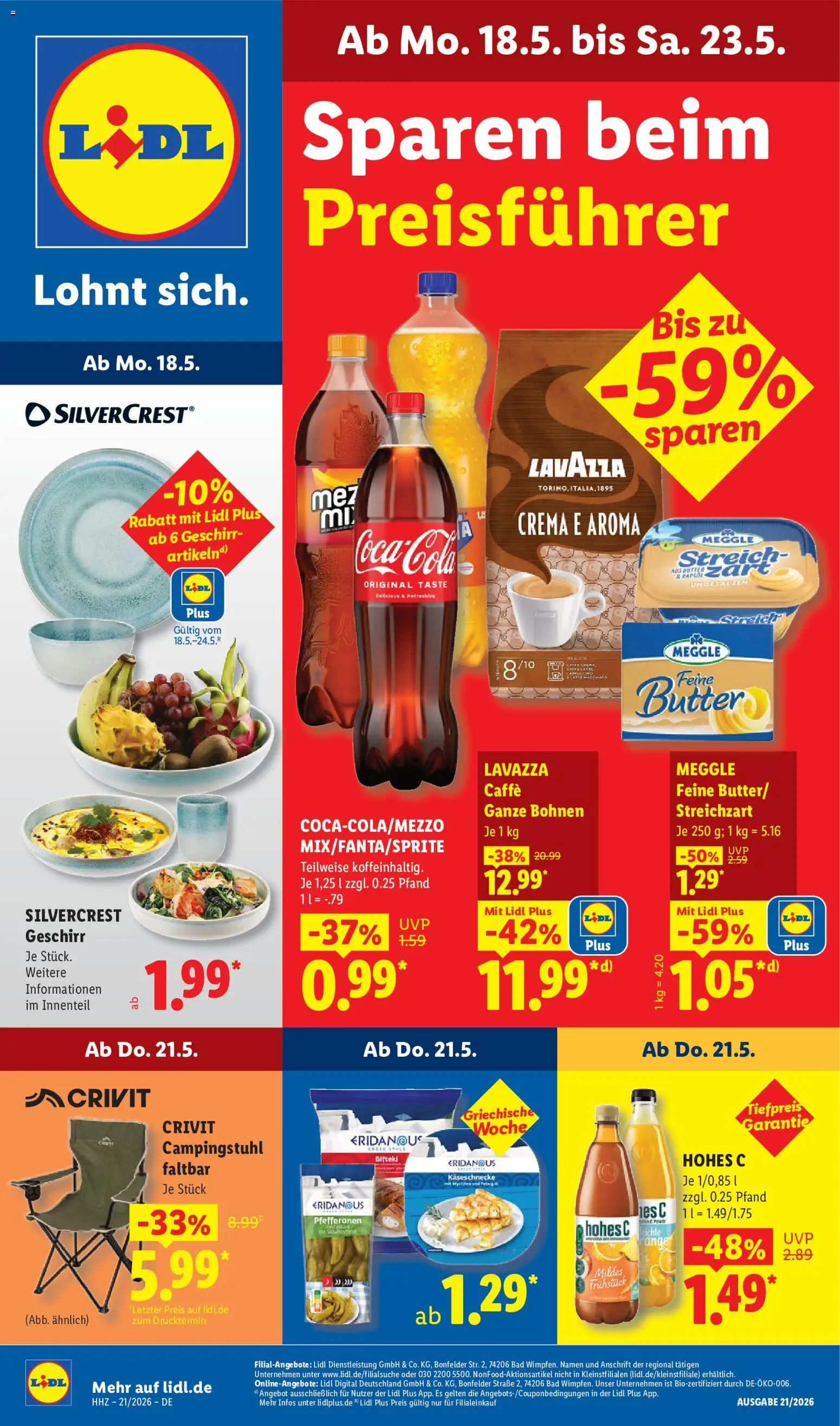 Vorschau von dem Prospekt des Geschäftes Lidl, gültig ab dem 18.05.2026