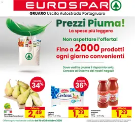 Anteprima dell'opuscolo Eurospar volantino Gruaro dal negozio Eurospar valido da 15/10/2026